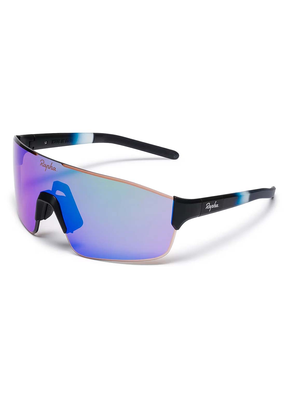 Rapha Unisex Fuori Sunglasses Dark Navy/Purple/Green Lens