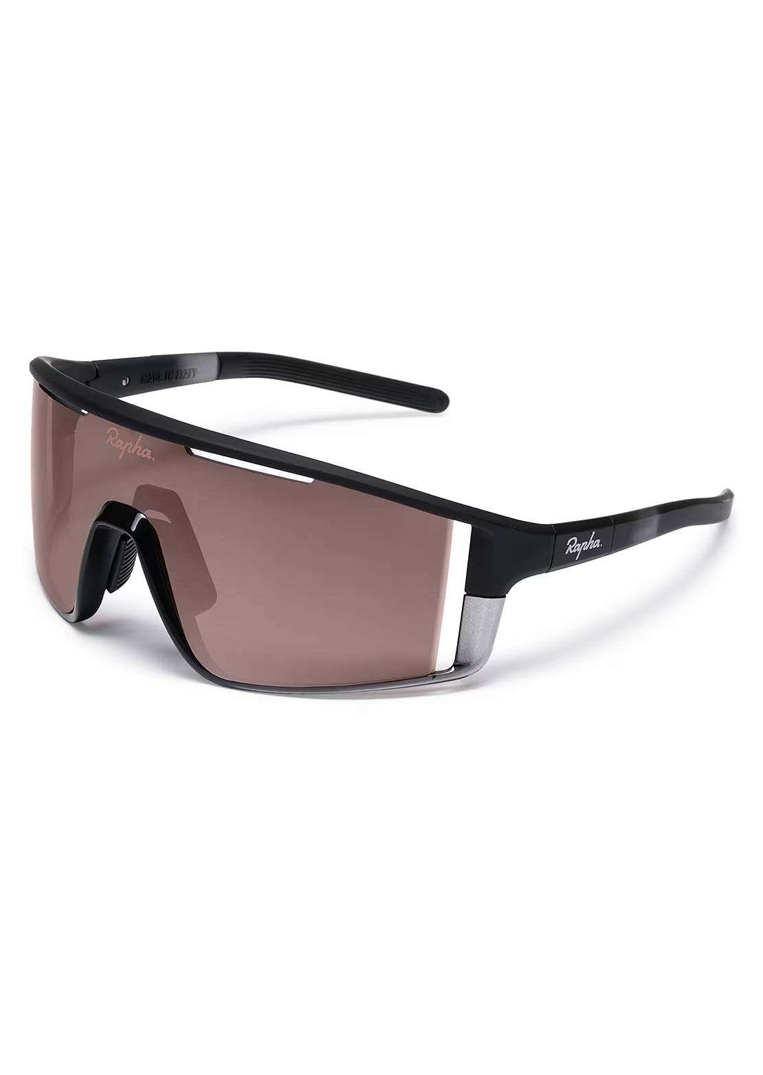 Rapha Unisex Sestri Sunglasses Black/Black Mirror Lens