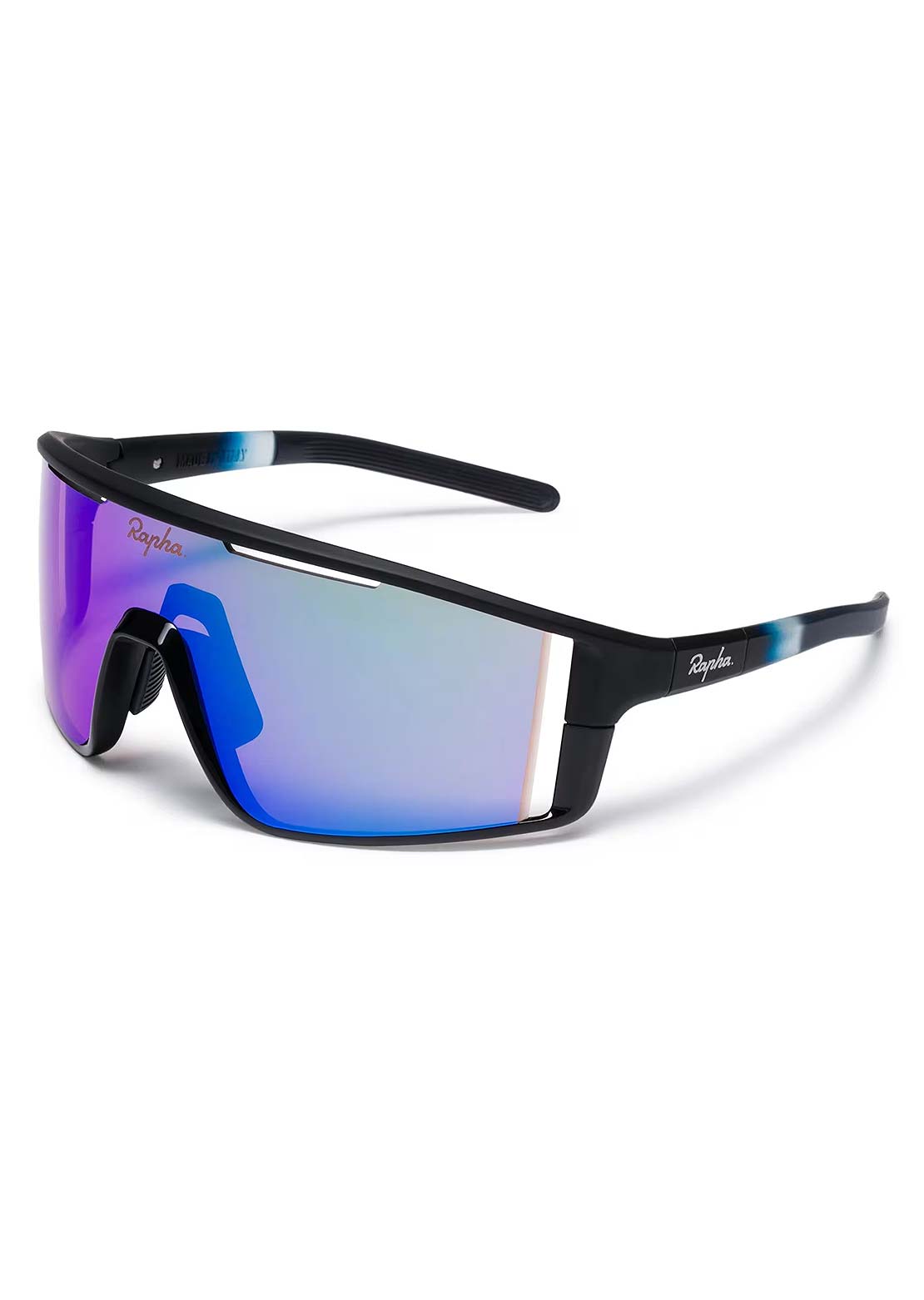 Rapha Unisex Sestri Sunglasses Dark Navy/Purple Green Lens