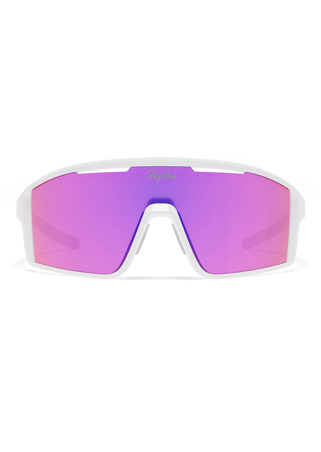 Rapha Unisex Sestri Sunglasses White/Pink Blue Lens