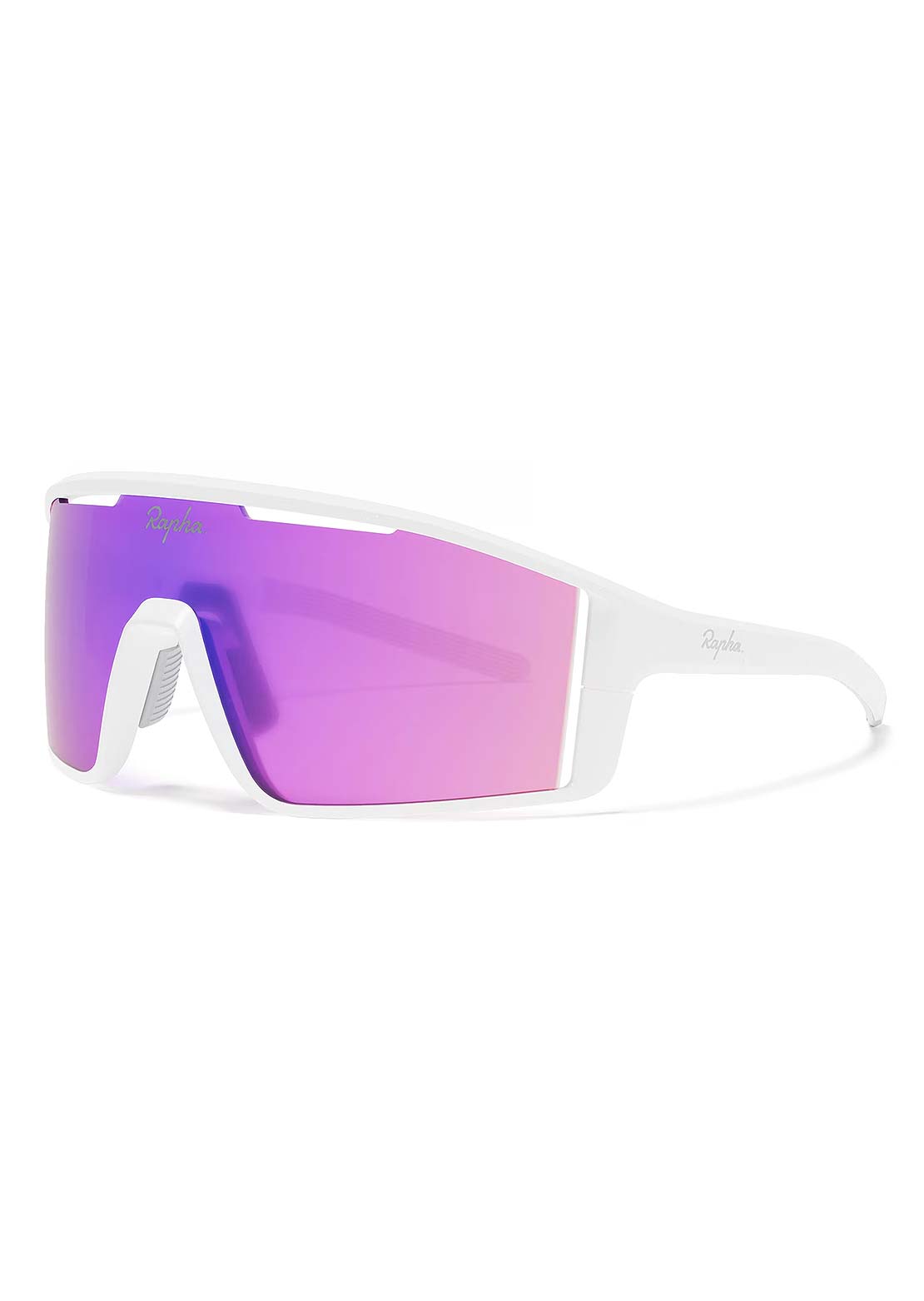 Rapha Unisex Sestri Sunglasses White/Pink Blue Lens