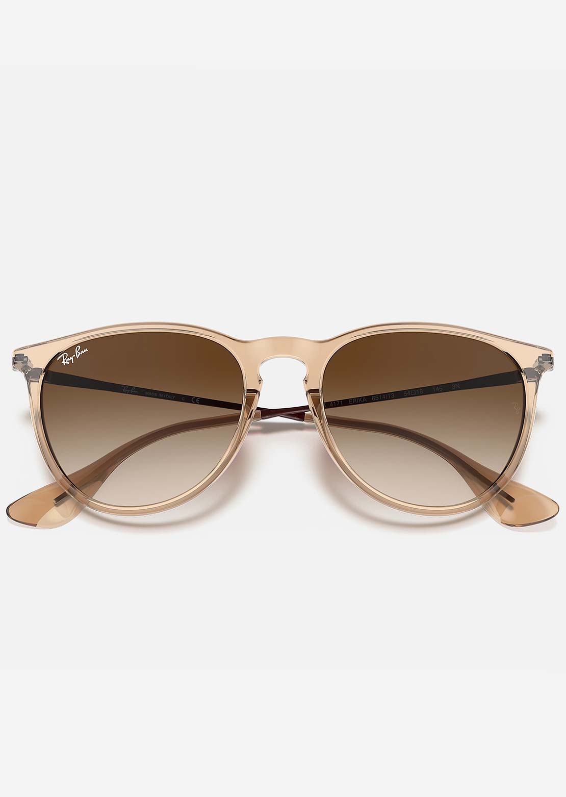 Ray-Ban Erika Classic RB4171 Sunglasses Transparent Light Brown