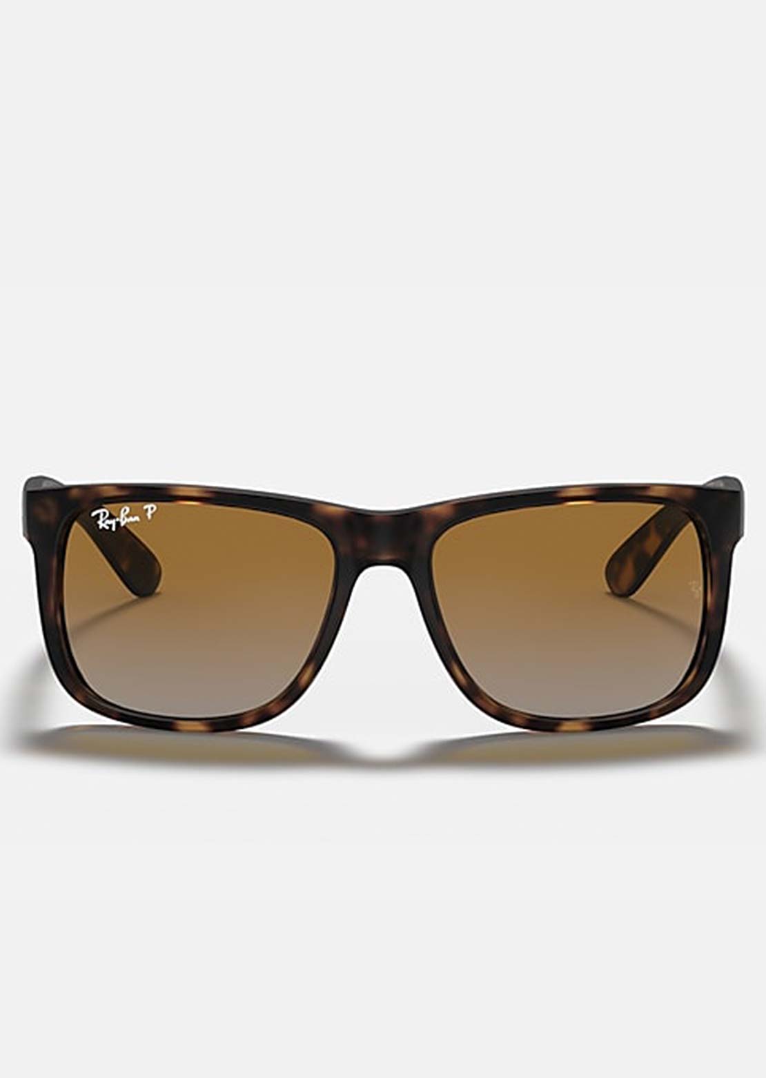 Ray-Ban Men's Justin RB4165 Sunglasses Rubber Havana/Grey Gradient Brown