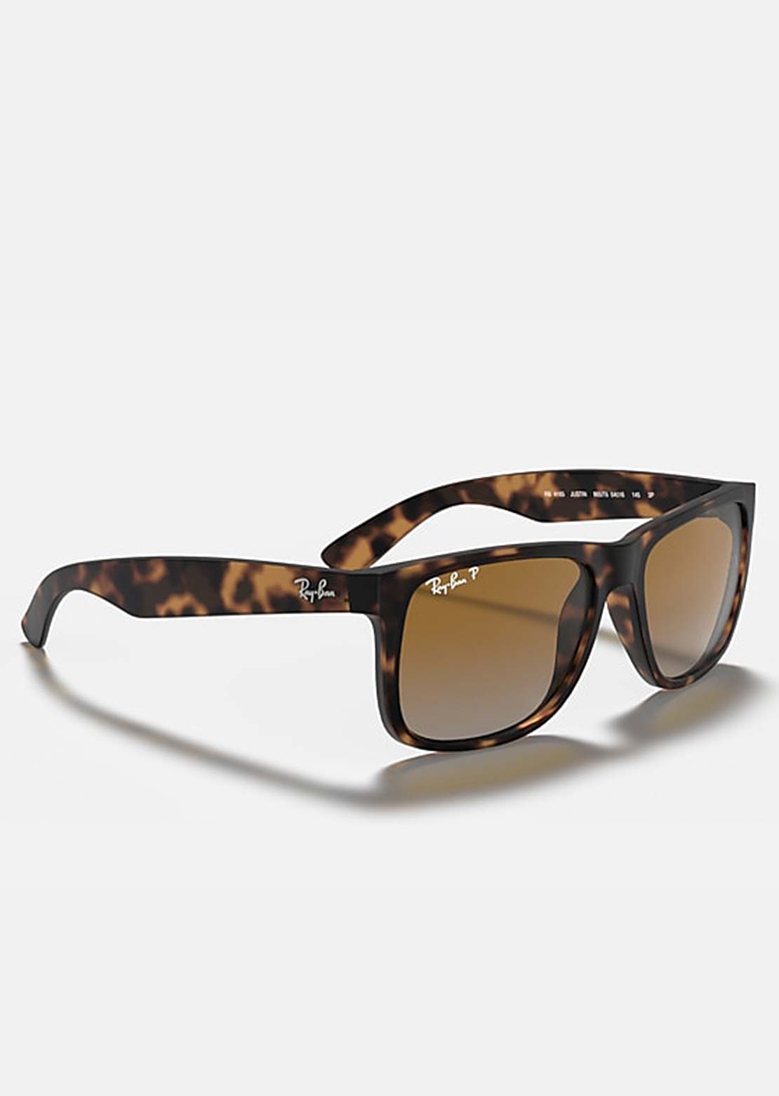 Ray-Ban Men's Justin RB4165 Sunglasses Rubber Havana/Grey Gradient Brown