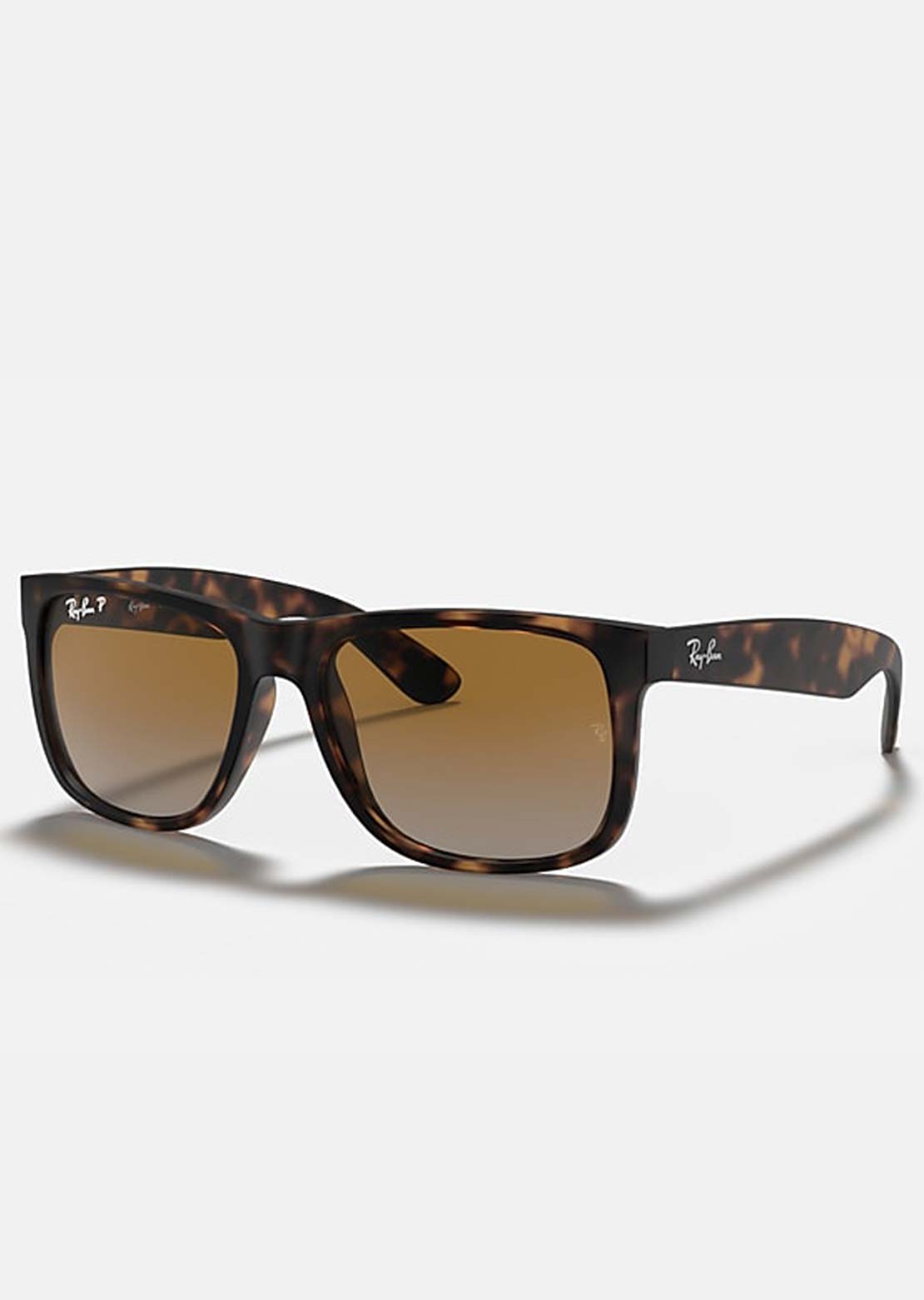 Ray-Ban Men's Justin RB4165 Sunglasses Rubber Havana/Grey Gradient Brown
