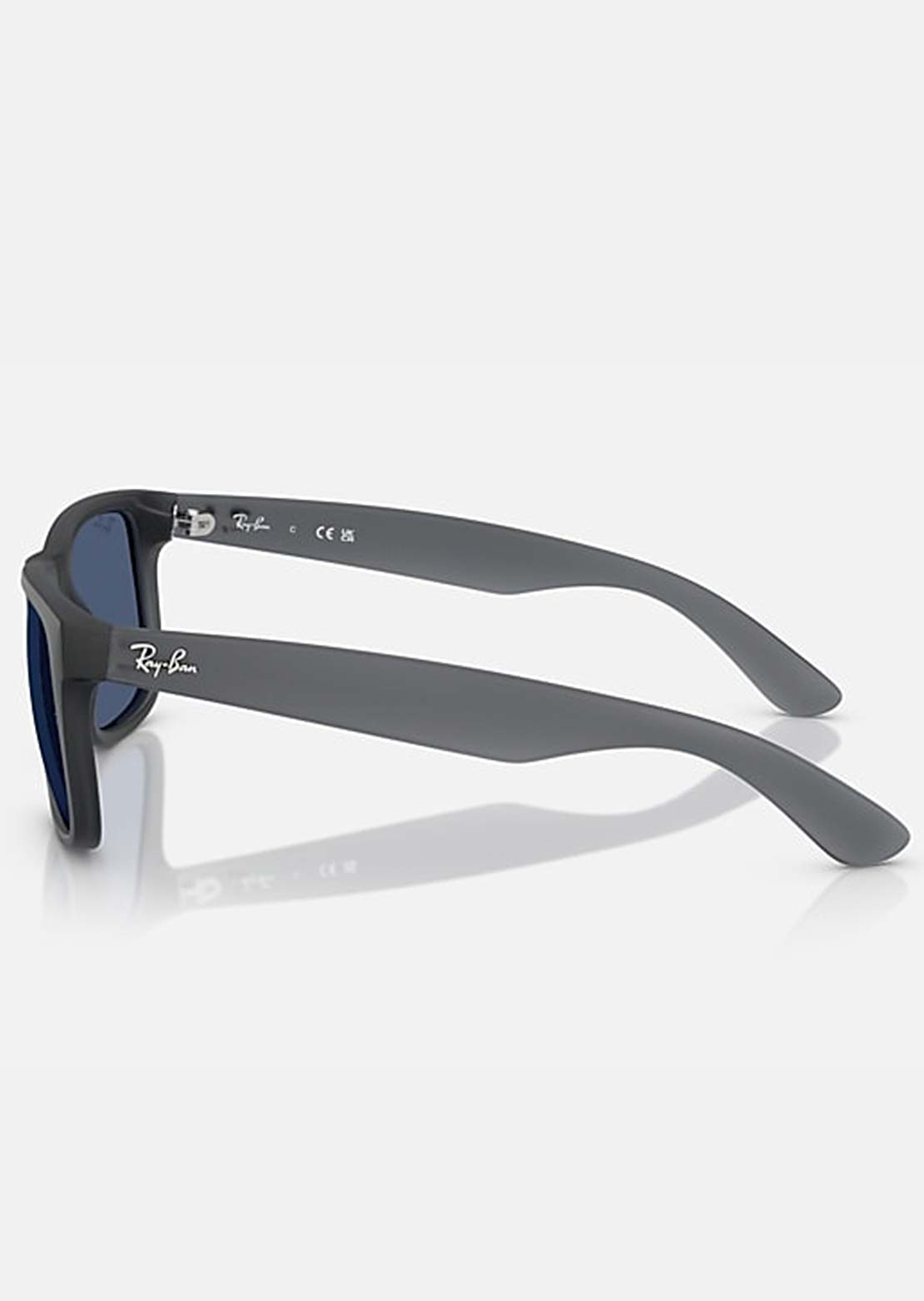 Ray-Ban Men's Justin RB4165 Sunglasses Opal Grey/Dark Blue