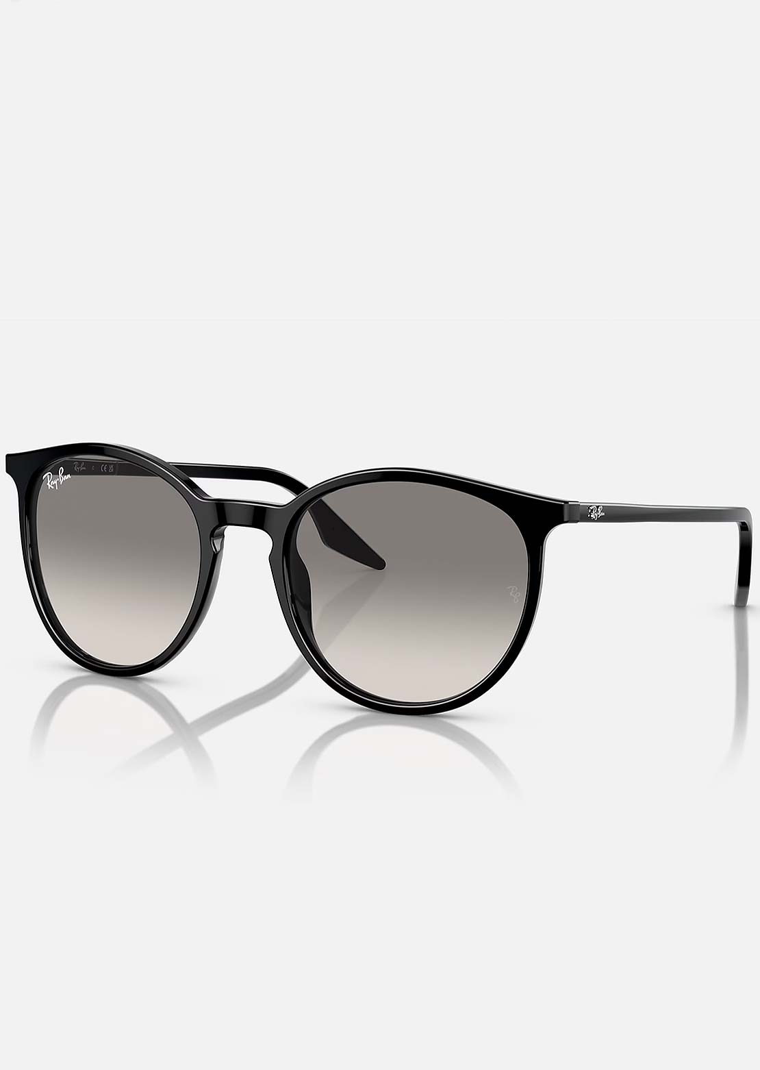 Ray-Ban RB2204 Sunglasses Black/Clear Gradient Grey