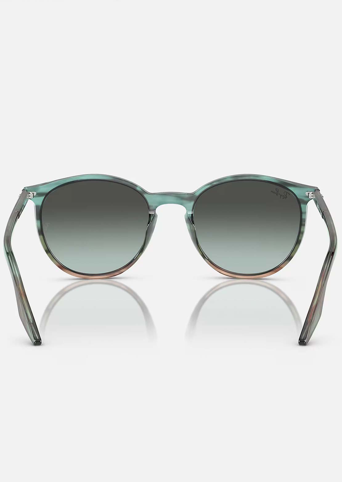 Ray-Ban RB2204 Sunglasses Striped Blue Gradient Green/Blue Vintage Deg Black