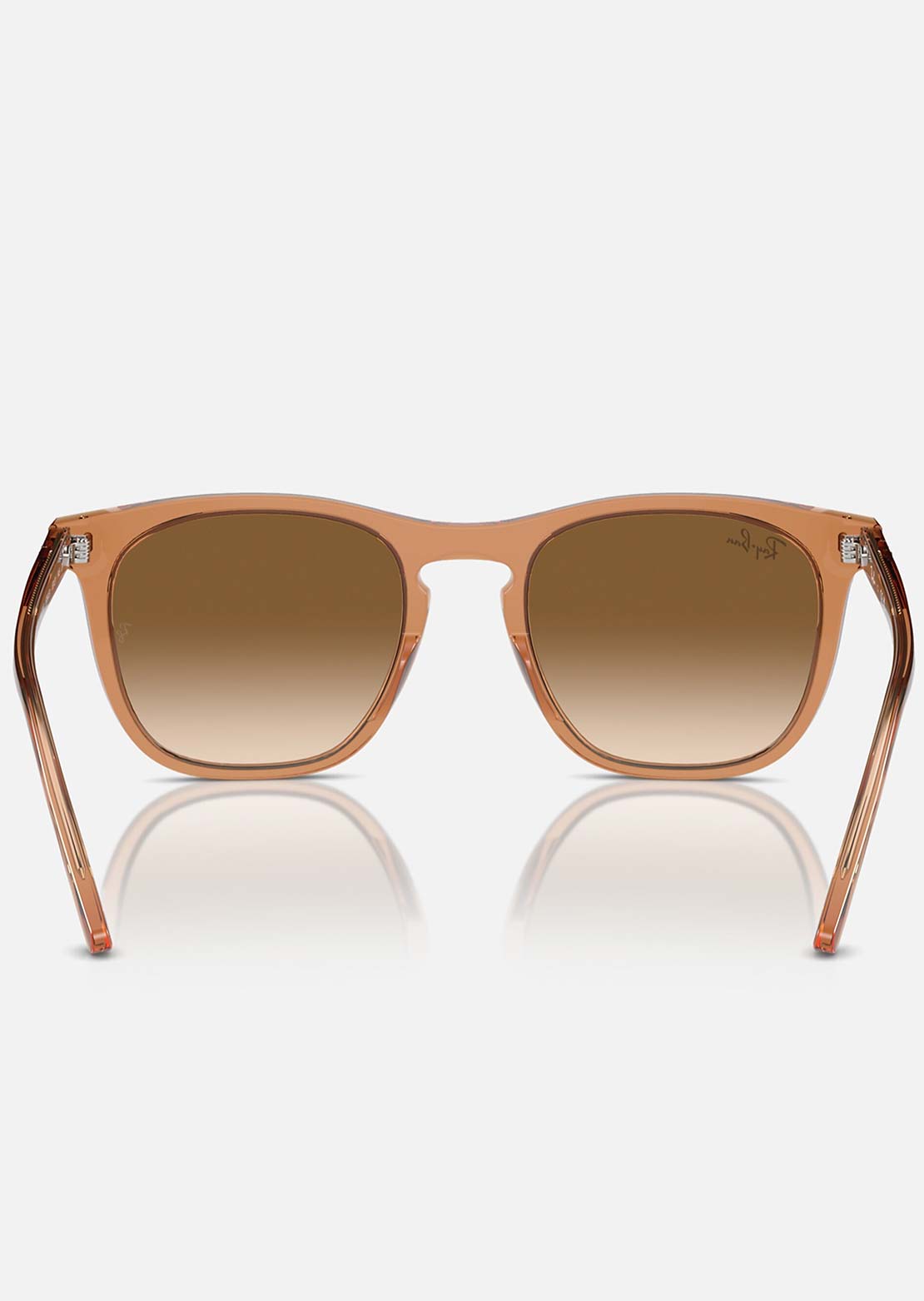 Ray-Ban RB2210 Square Sunglasses Transparent Brown