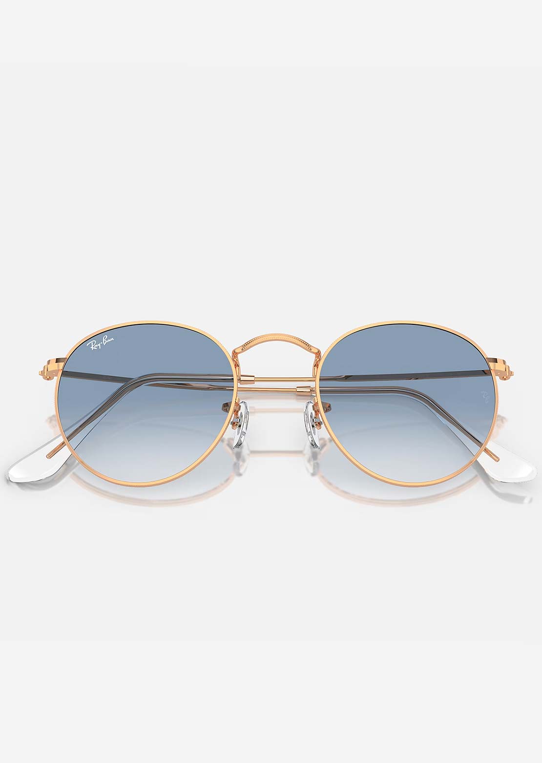 Ray-Ban Round Metal RB3447 Sunglasses Rosegold