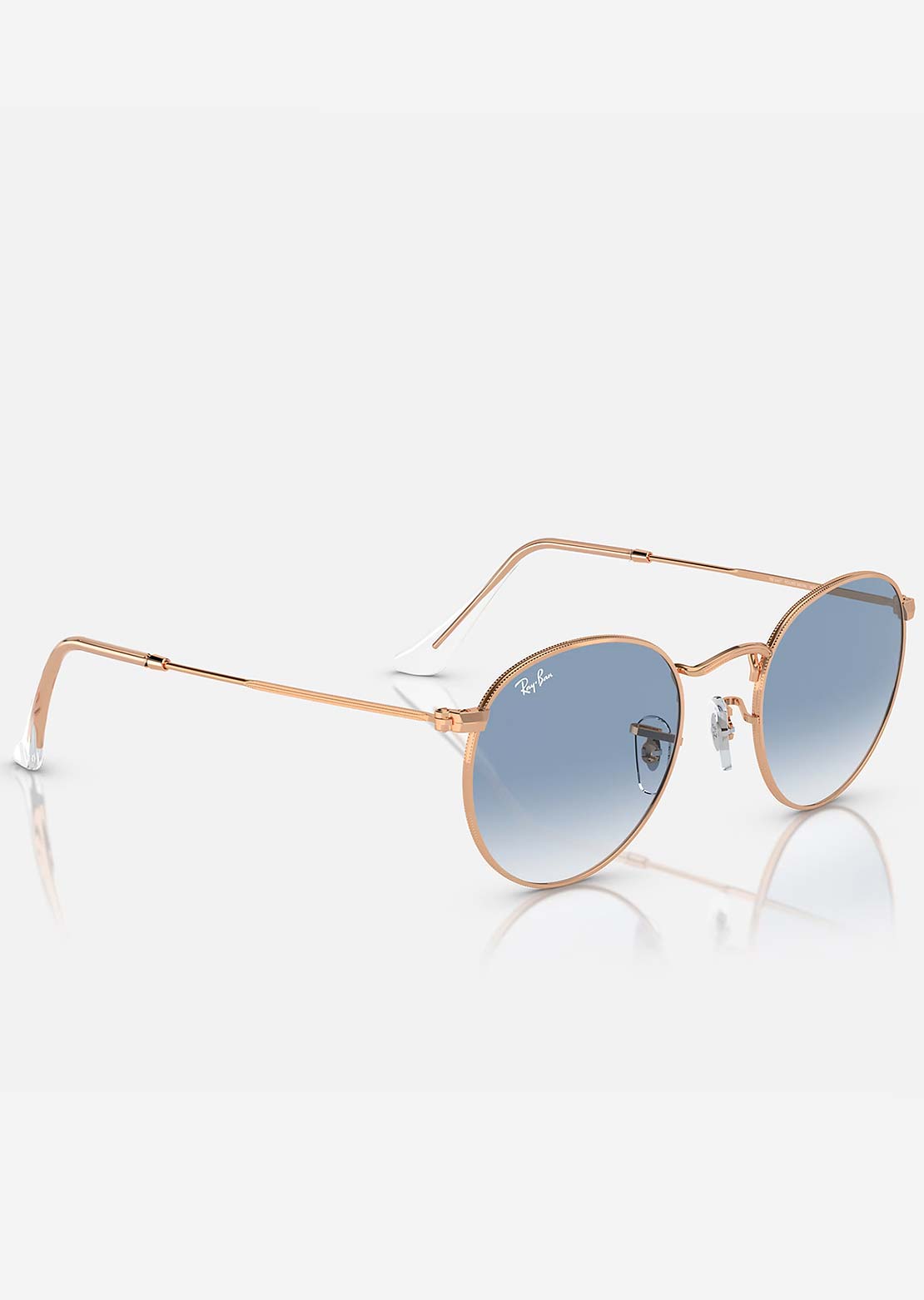 Ray-Ban Round Metal RB3447 Sunglasses Rosegold