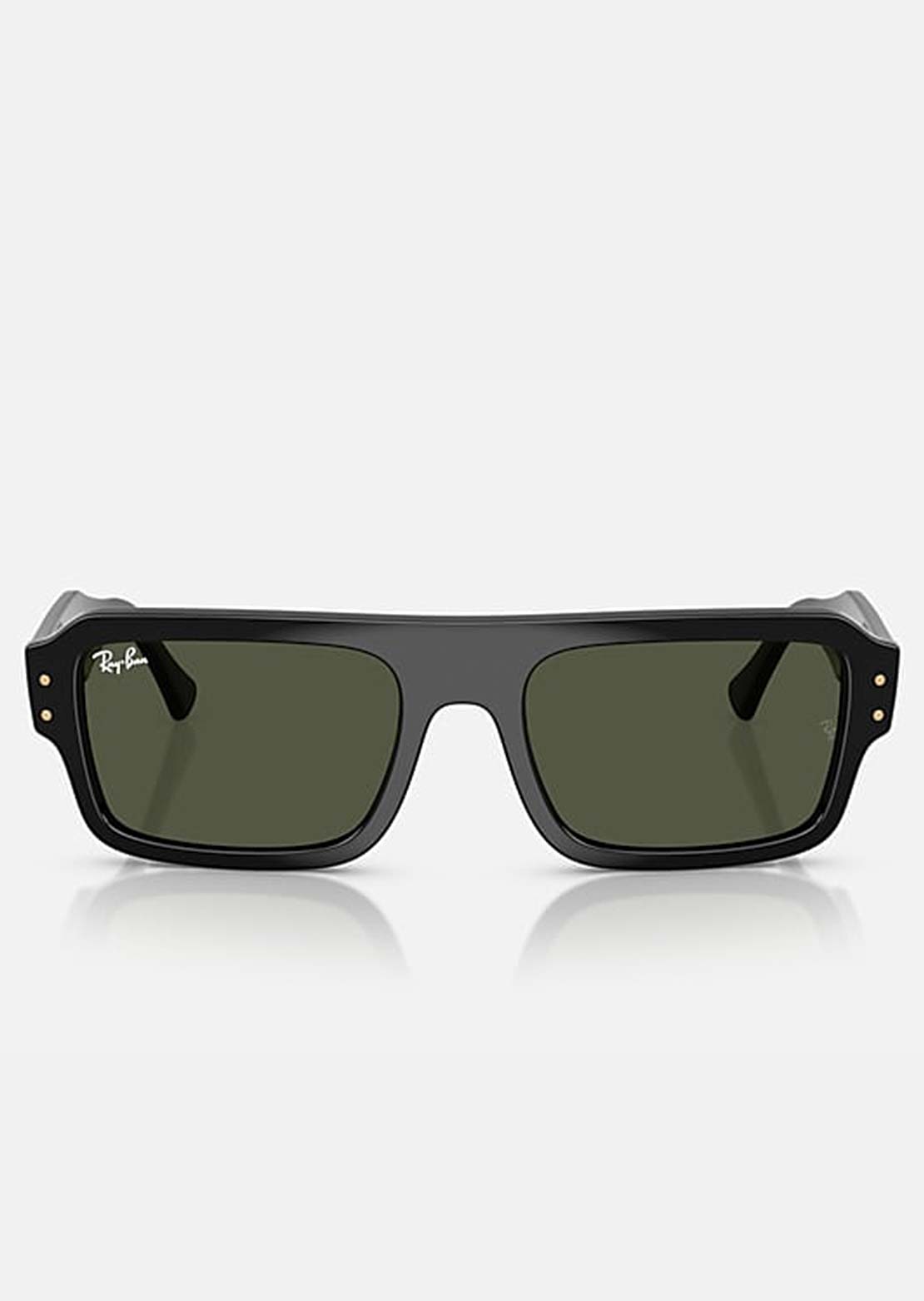 Ray-Ban Unisex Flacko RB4454 Sunglasses Black Green