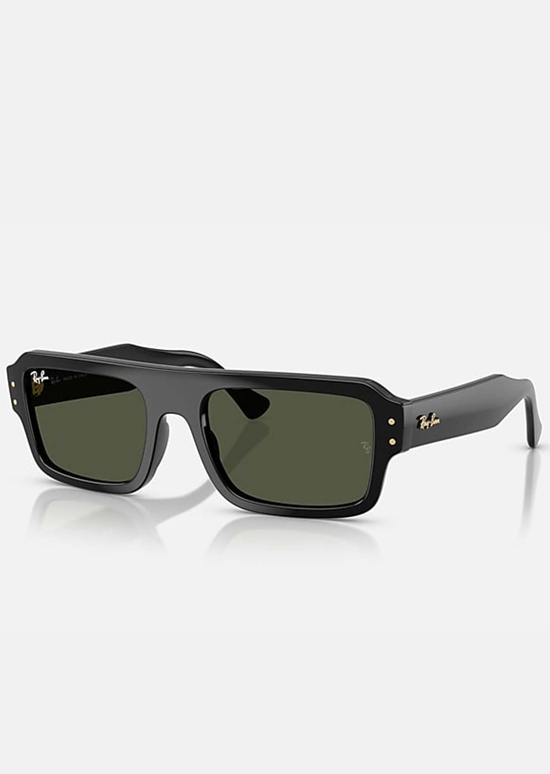 Ray-Ban Unisex Flacko RB4454 Sunglasses Black Green