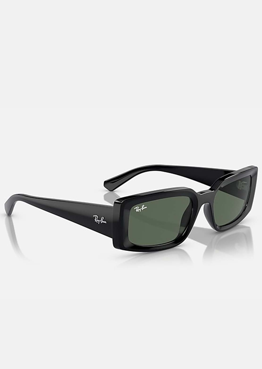 Ray-Ban Unisex Kiliane RB4395 Sunglasses Black Dark Green