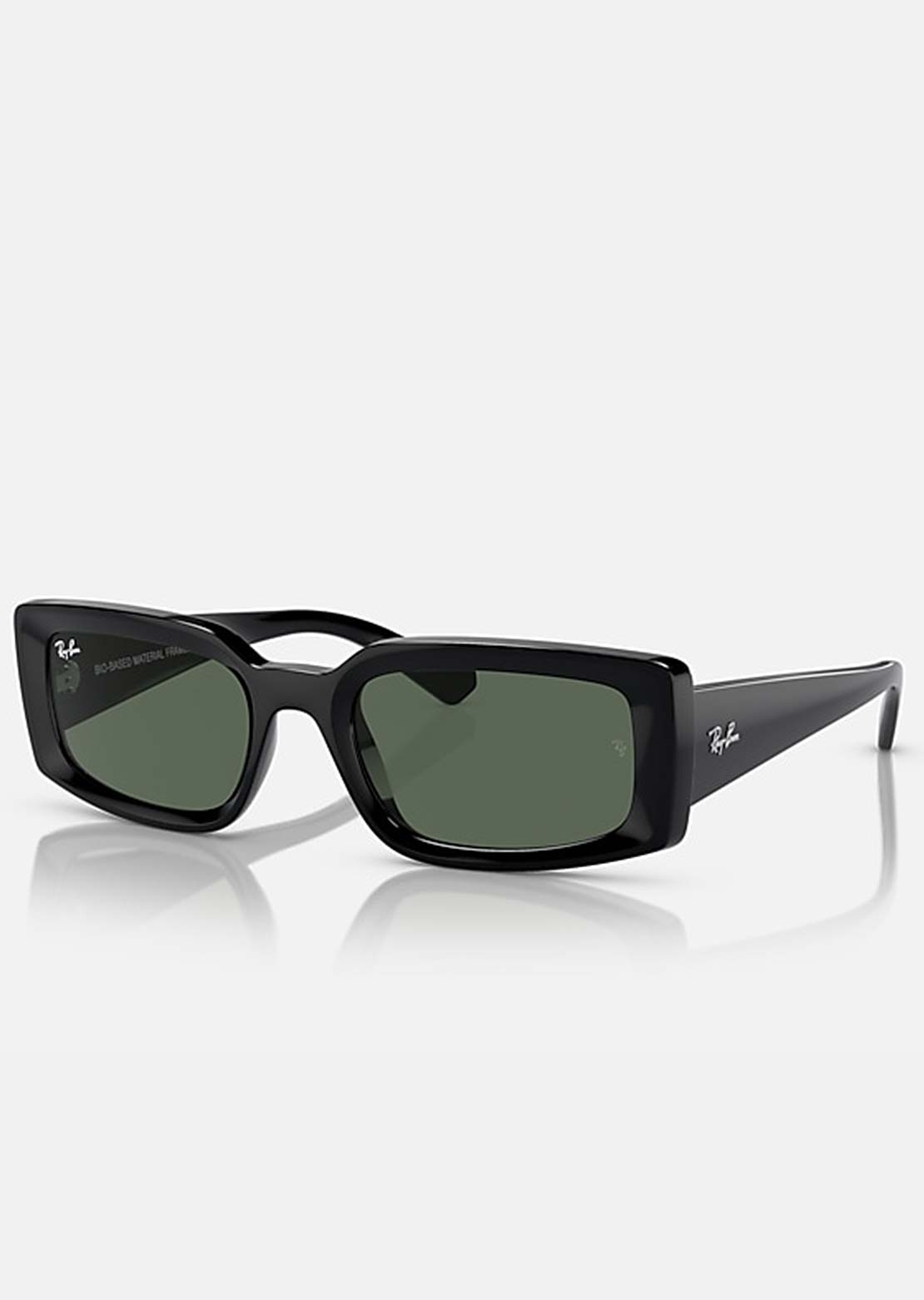 Ray-Ban Unisex Kiliane RB4395 Sunglasses Black Dark Green