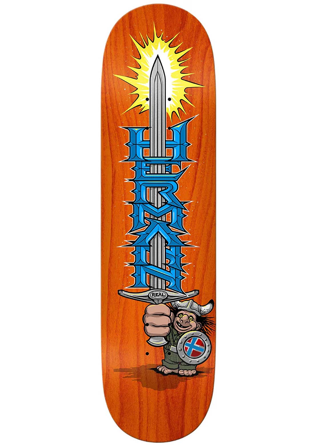 Real Unisex Hermann Mighty True Fit Skateboard Deck