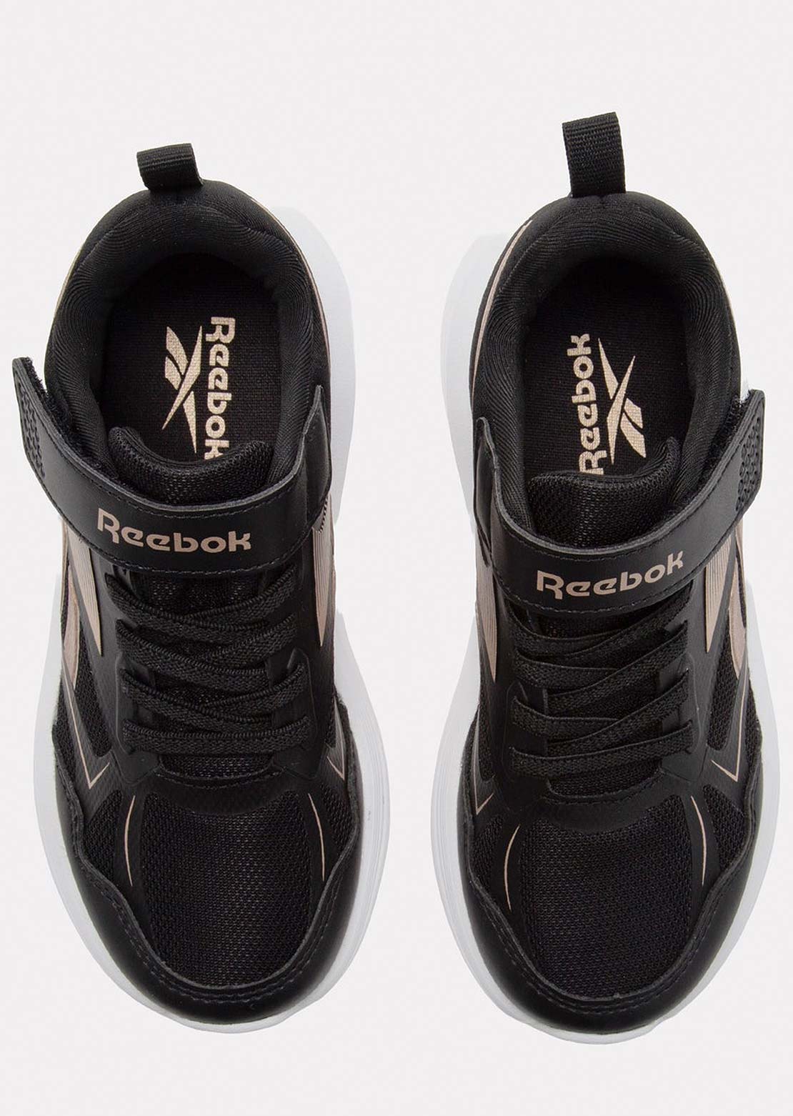 Reebok Junior Rush Runner 6.0 Elastic Lace Top Strap Shoes
