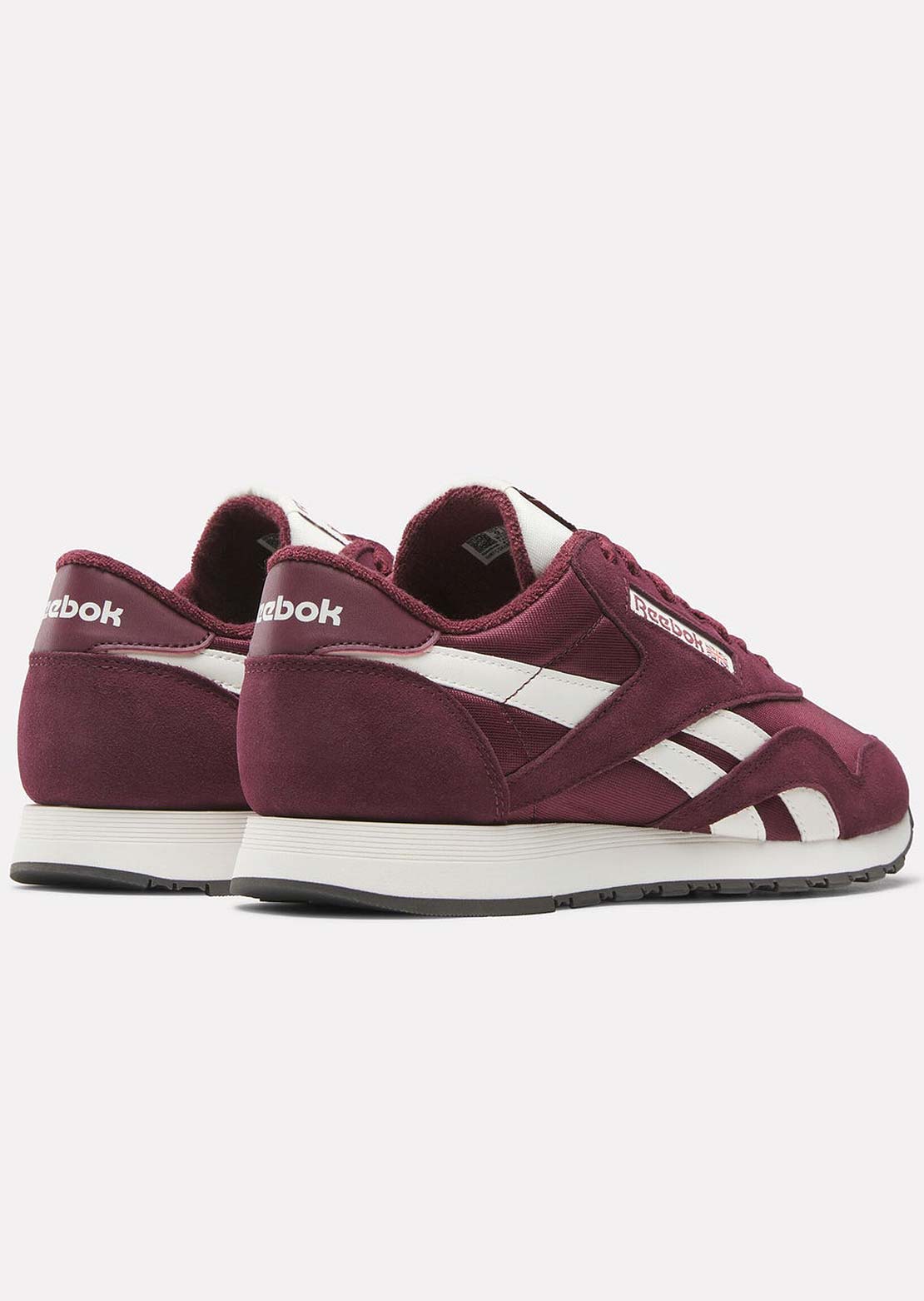 Reebok Men's Classic Nylon Shoes Black Cherry/Black Cherry/Chalk