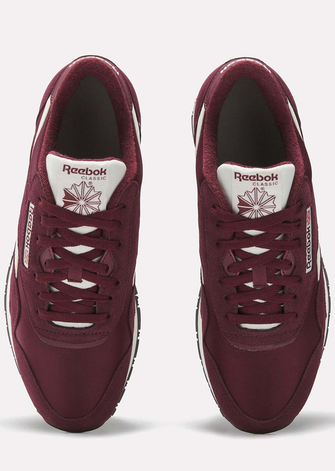 Reebok Men's Classic Nylon Shoes Black Cherry/Black Cherry/Chalk