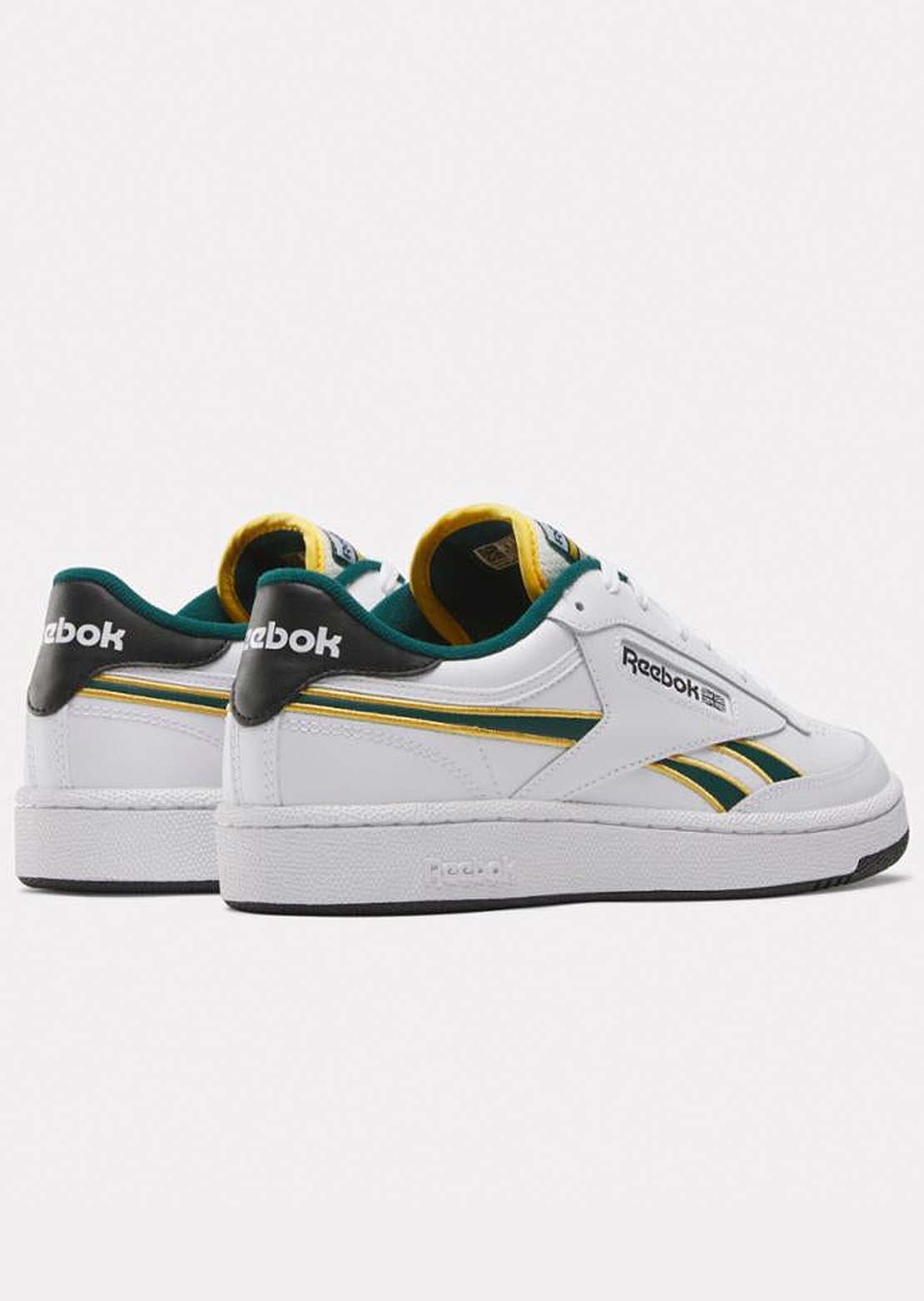 Reebok Men's Club C Revenge Shoes White/Fierce Gold/Collegiate Green