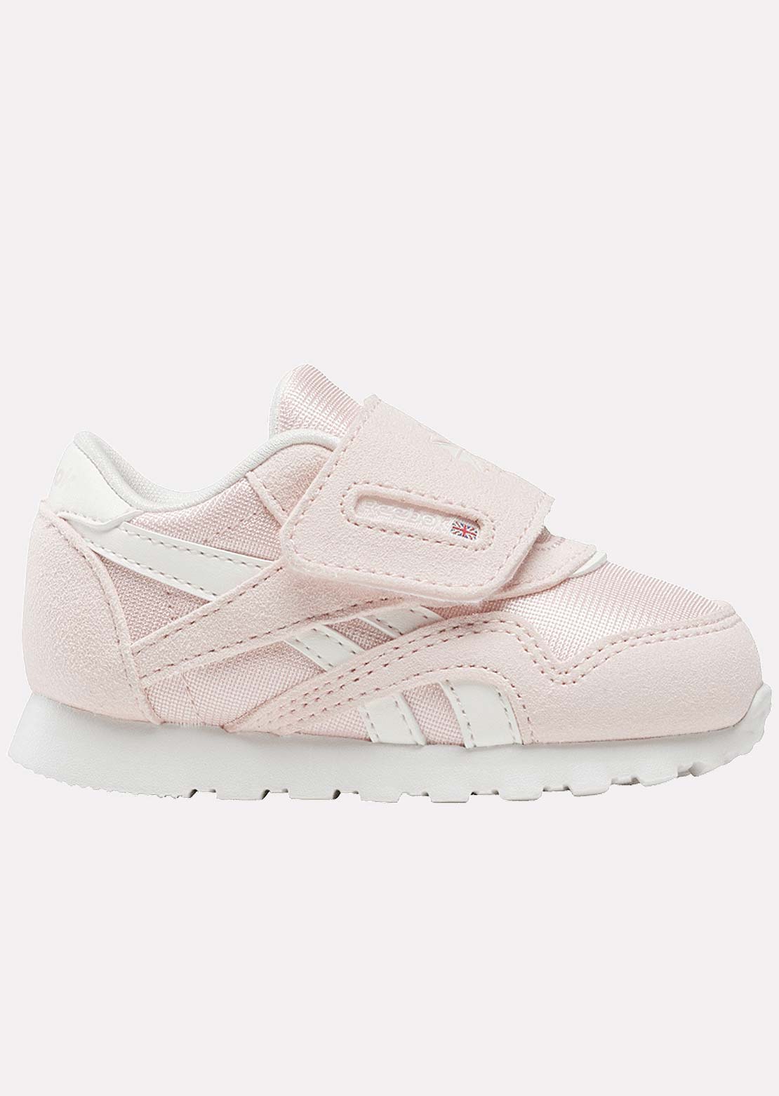 Reebok Toddler CL Nylon Shoes Pure Pink/Chalk/Chalk