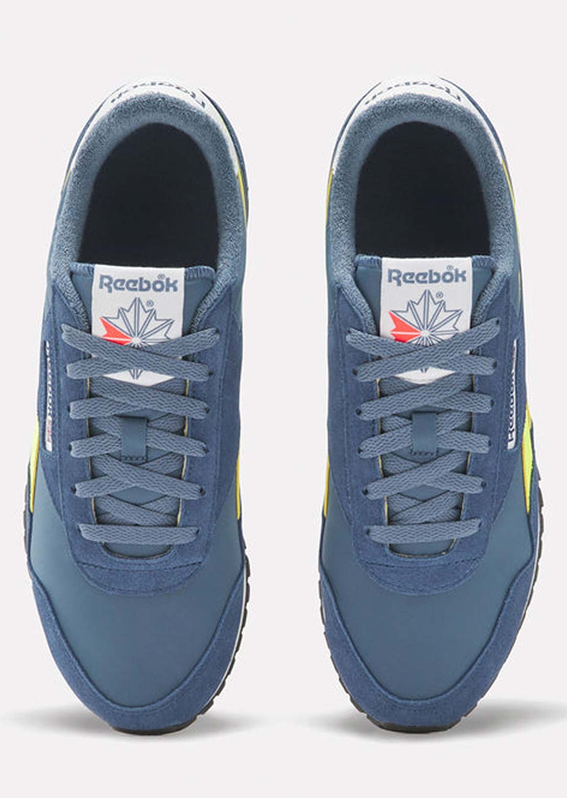 Reebok Unisex Classic AZ Shoes Shadow/Batik Blue/Solar Acid Yellow