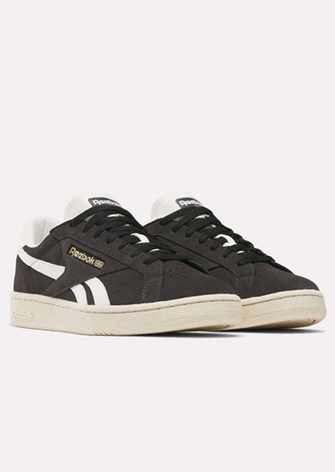 Reebok Unisex Club C Grounds UK Shoes Washed Black/Paper White/Chalk