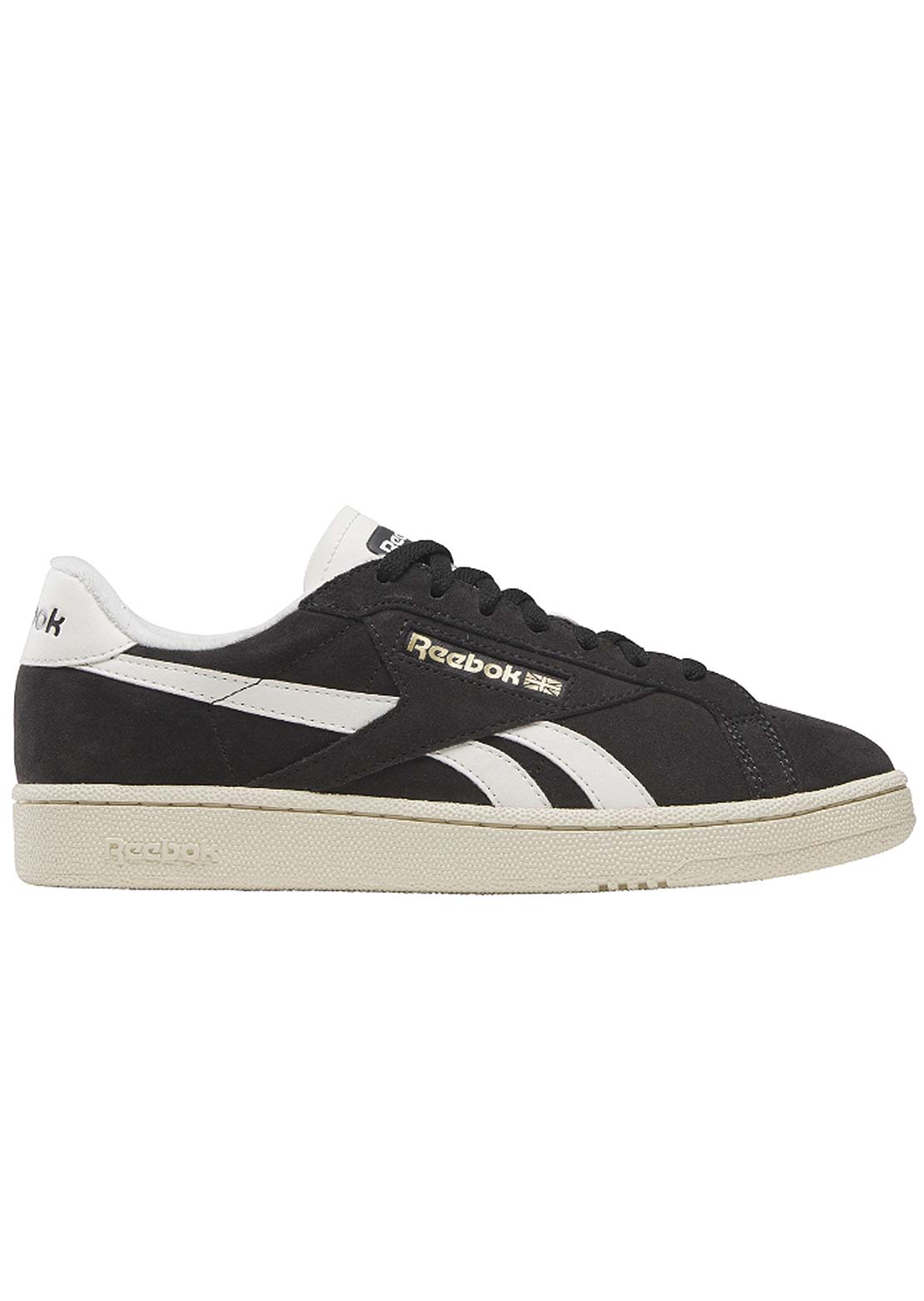 Reebok Unisex Club C Grounds UK Shoes Washed Black/Paper White/Chalk