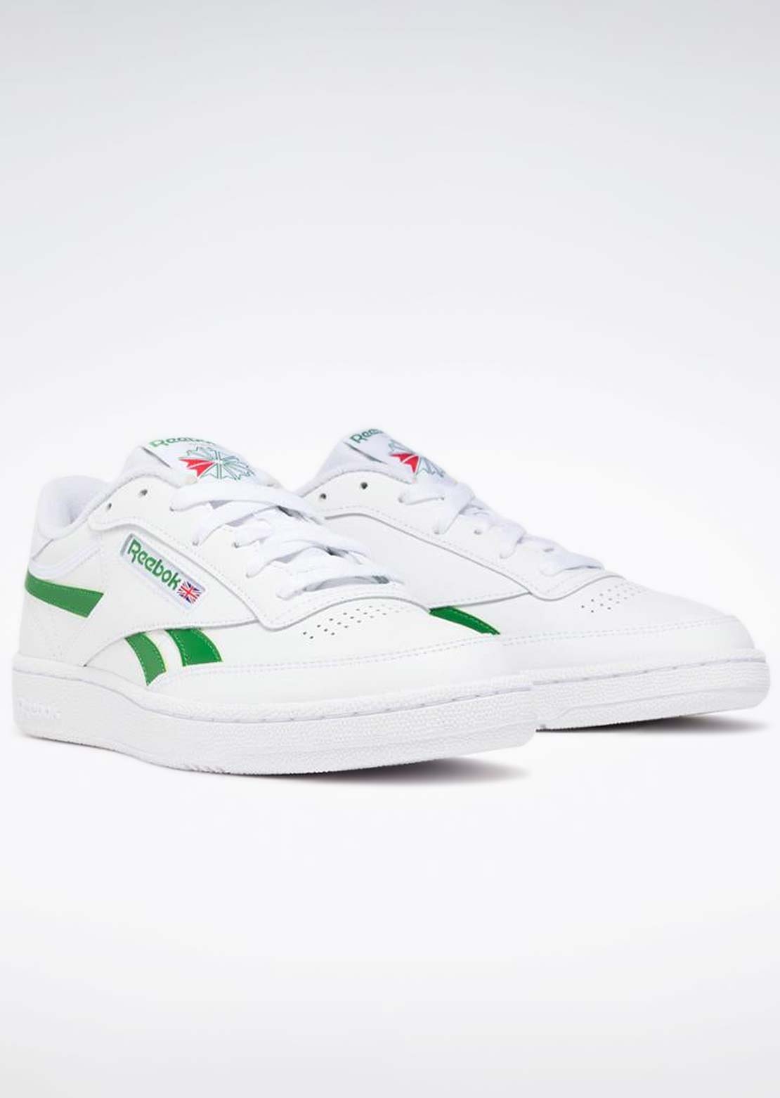 Reebok Unisex Club C Revenge Shoes FTWR White/Glegreen/FTWR White