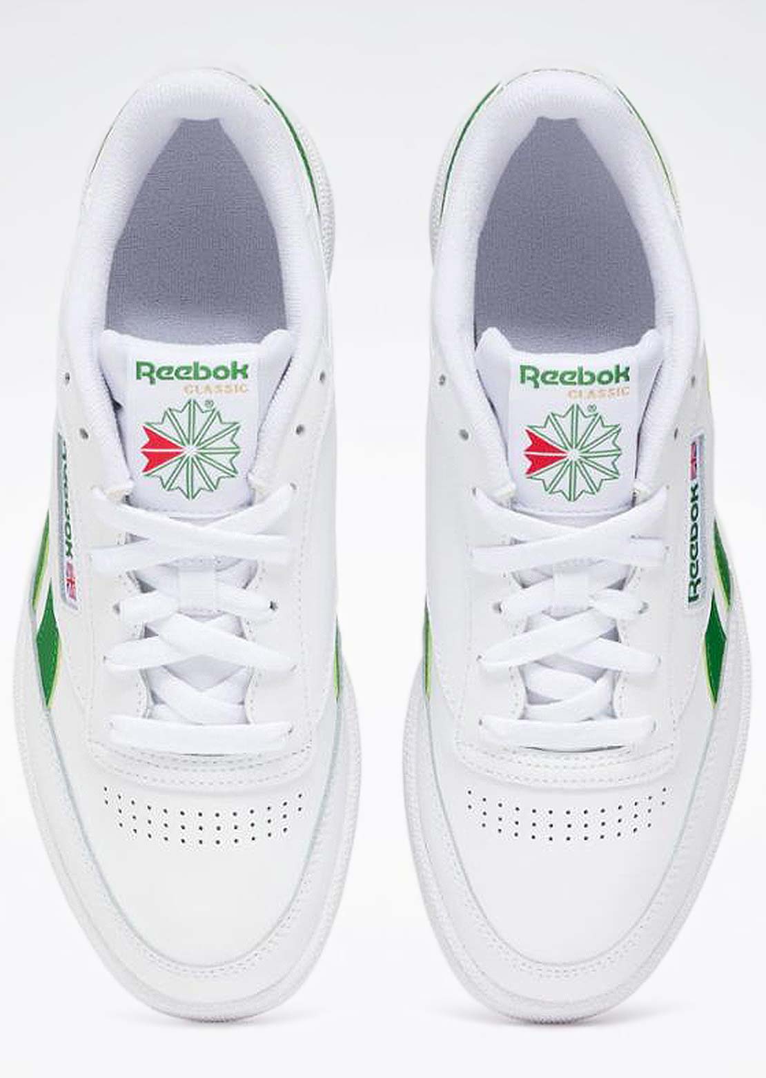 Reebok Unisex Club C Revenge Shoes FTWR White/Glegreen/FTWR White