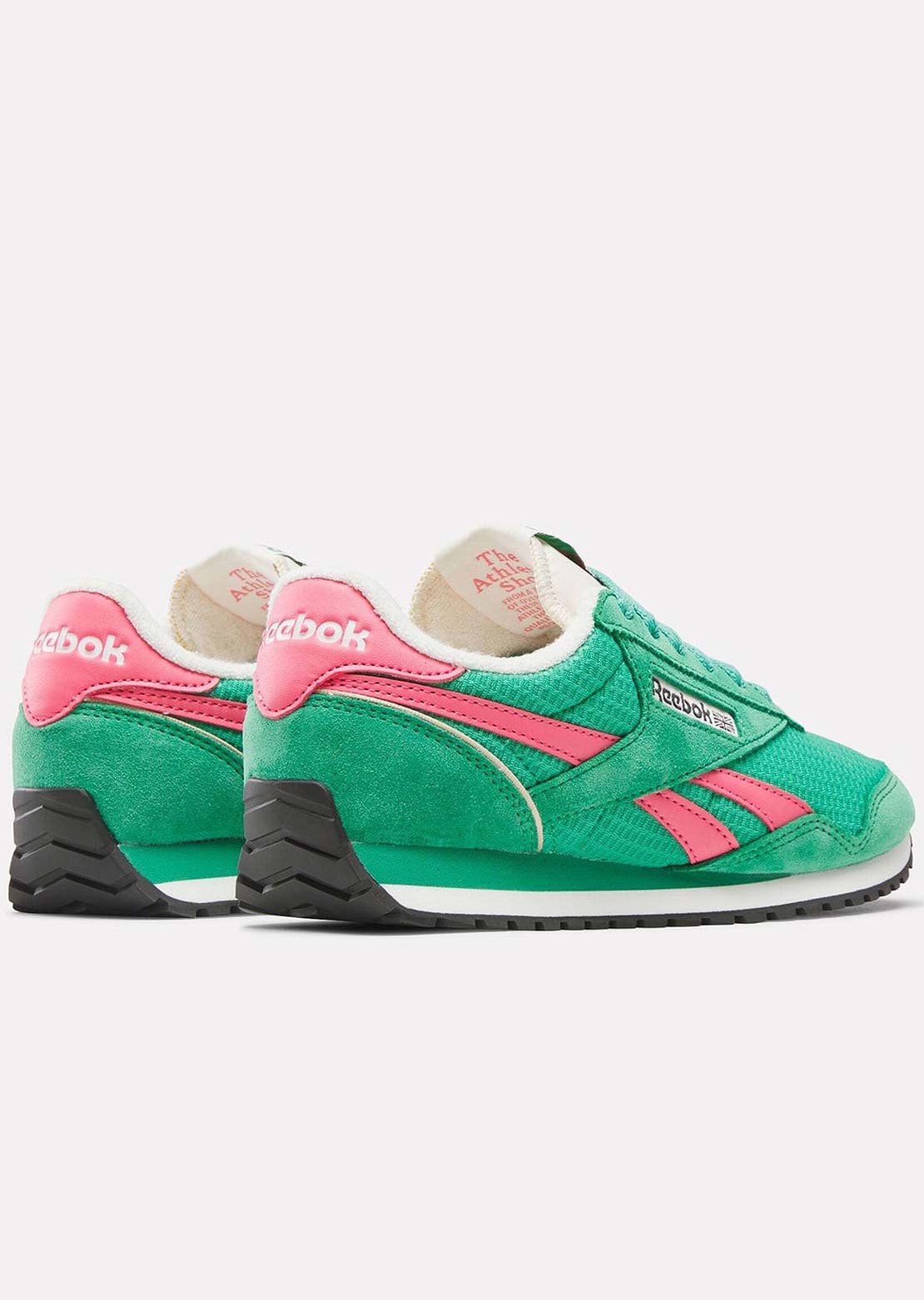 Reebok Women's Classic AZ Shoes Upgrade Green/Upgrade Green/Passion Pink