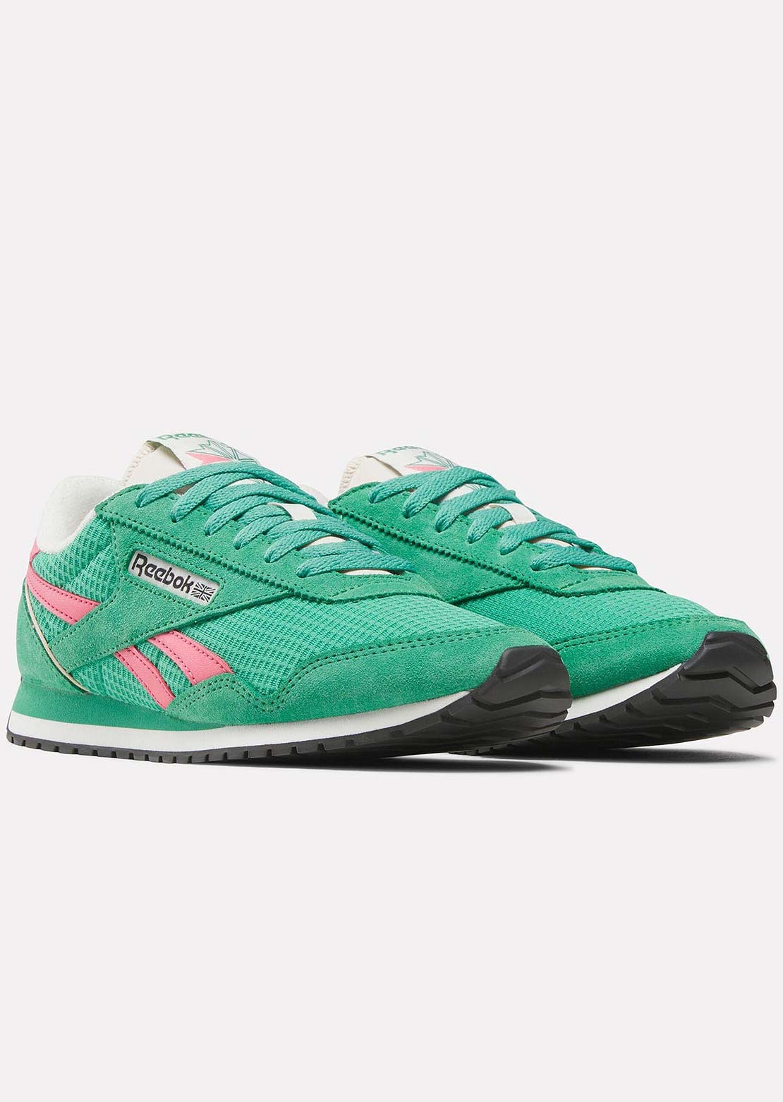 Reebok Women's Classic AZ Shoes Upgrade Green/Upgrade Green/Passion Pink