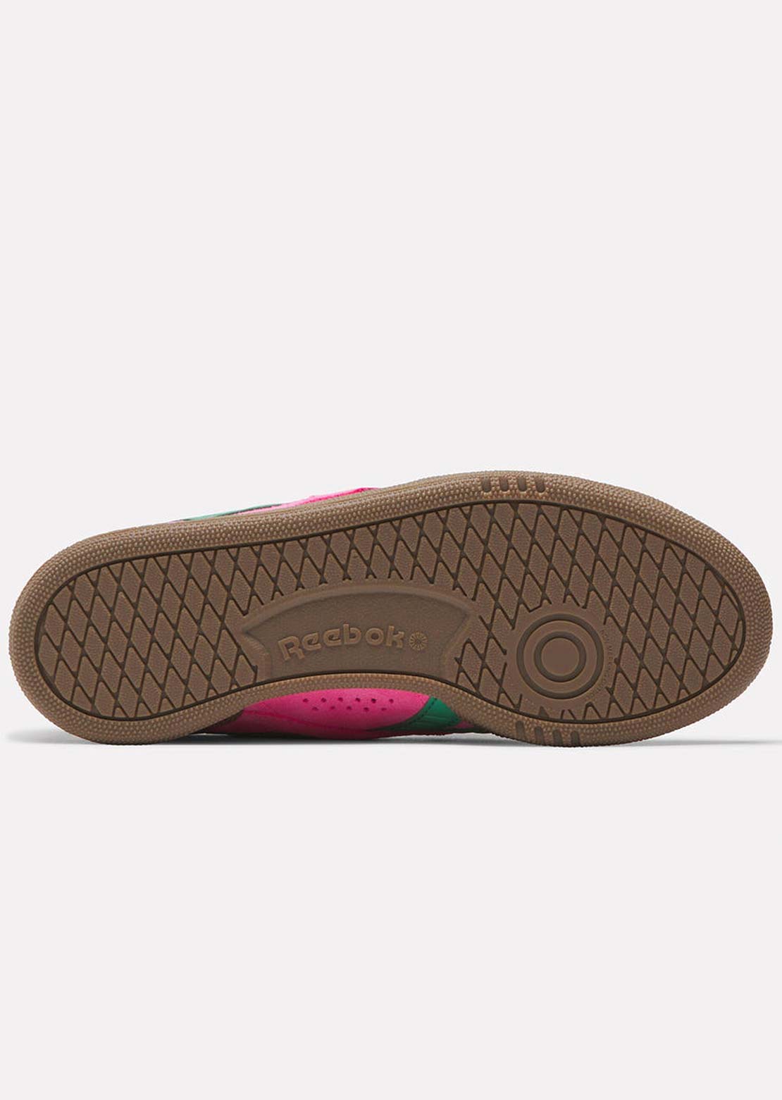 Reebok Women's Club C Grounds UK Shoes Atomic Pink/Upgrade Green/Gum