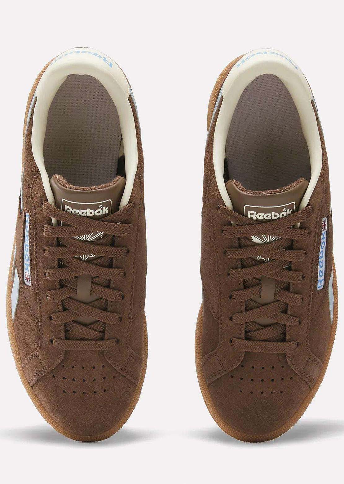 Reebok Women's Club C Grounds UK Shoes Simple Brown/Ice Blue/Gum