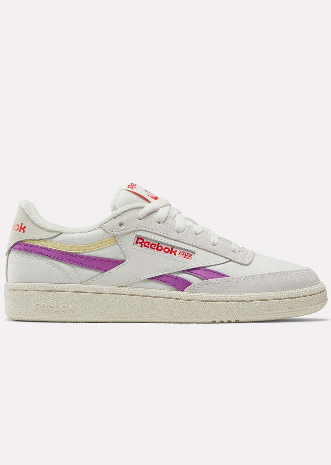 Reebok Women's Club C Revenge Shoes Chalk/Vintage Chalk/Purple Rave