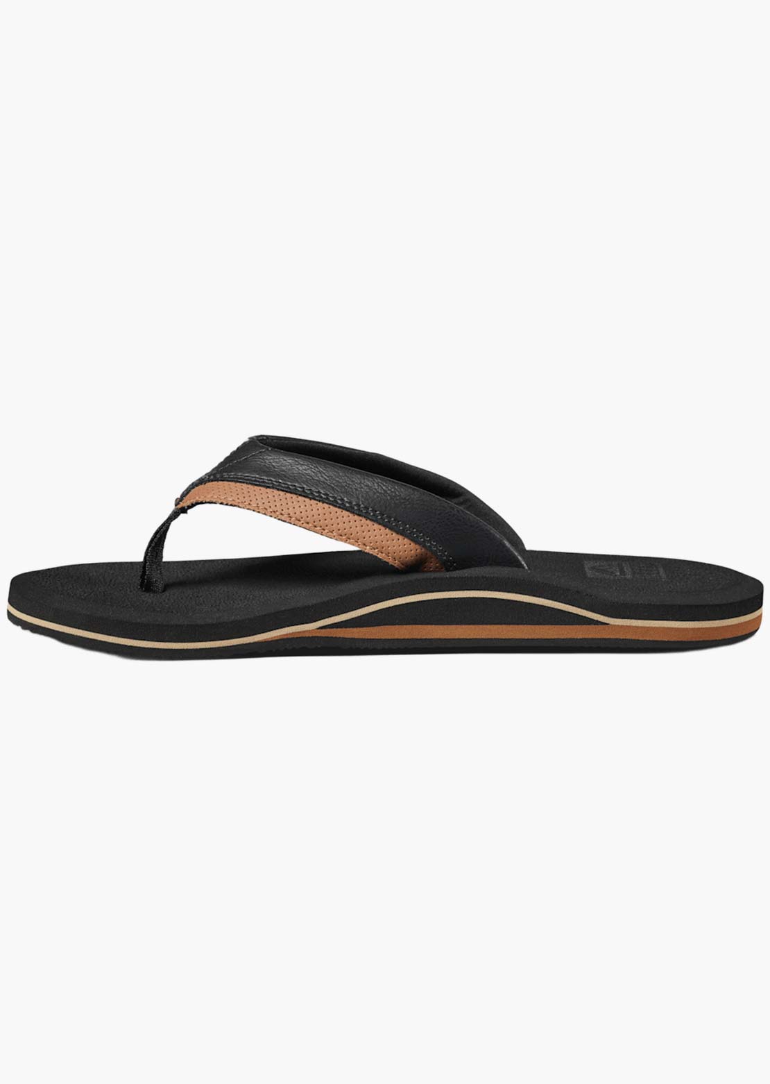 Reef Men's Cushion Dawn Sandals Black Tan