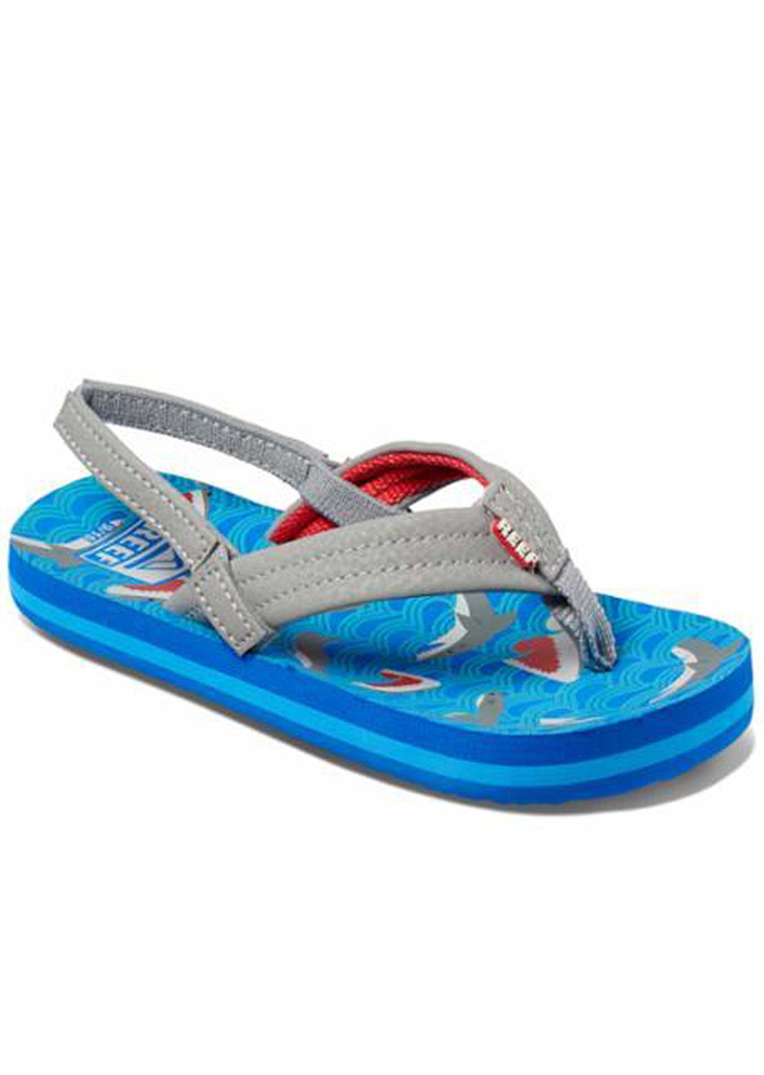 Reef Toddler Little Ahi Sandal Blue Shark