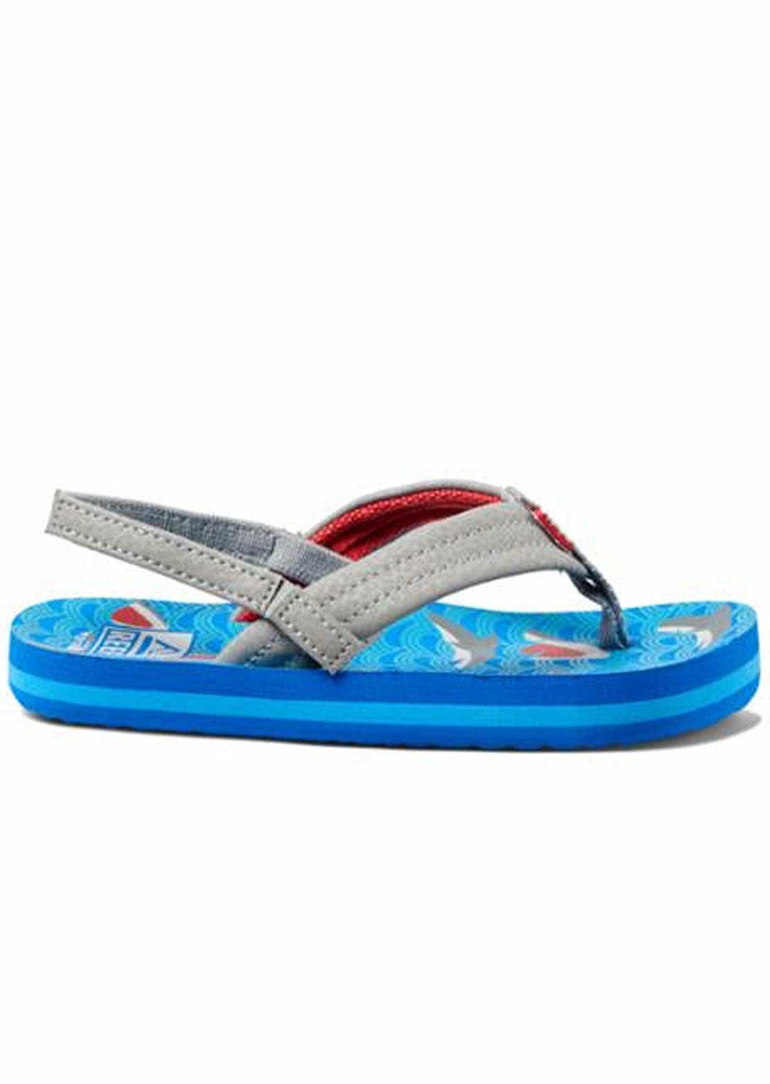 Reef Toddler Little Ahi Sandal Blue Shark