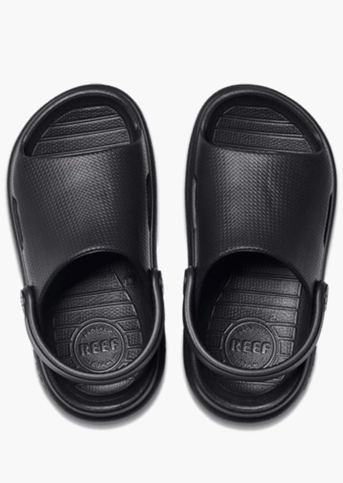 Reef Toddler Little Rio Slide Sandals Black