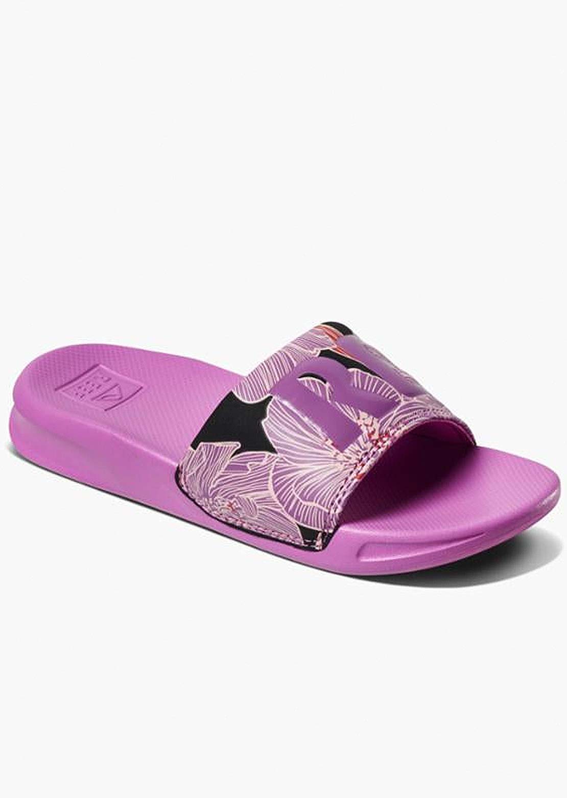 Reef Toddler One Slides Purple Blossom