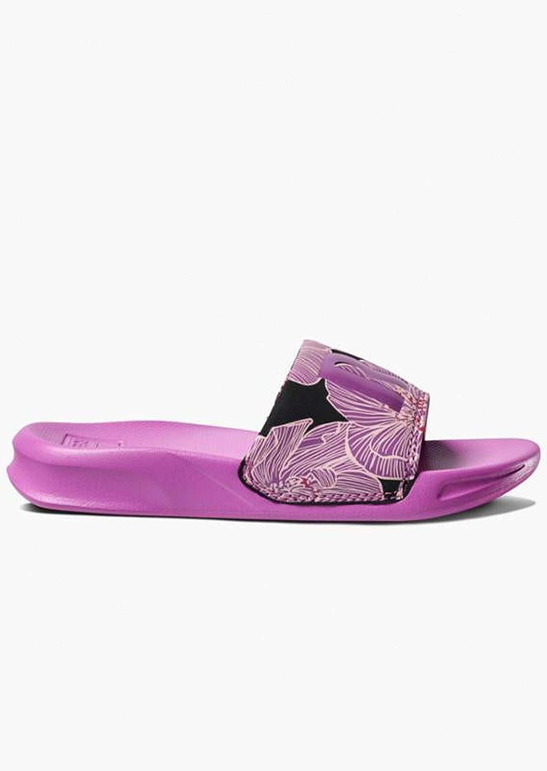 Reef Toddler One Slides Purple Blossom