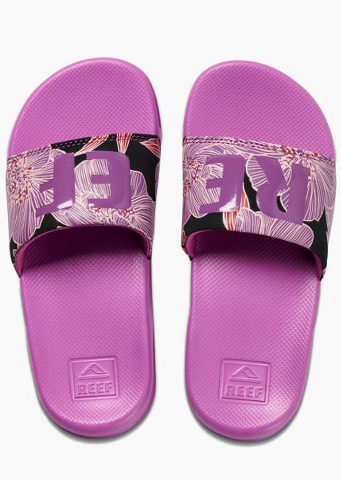 Reef Toddler One Slides Purple Blossom