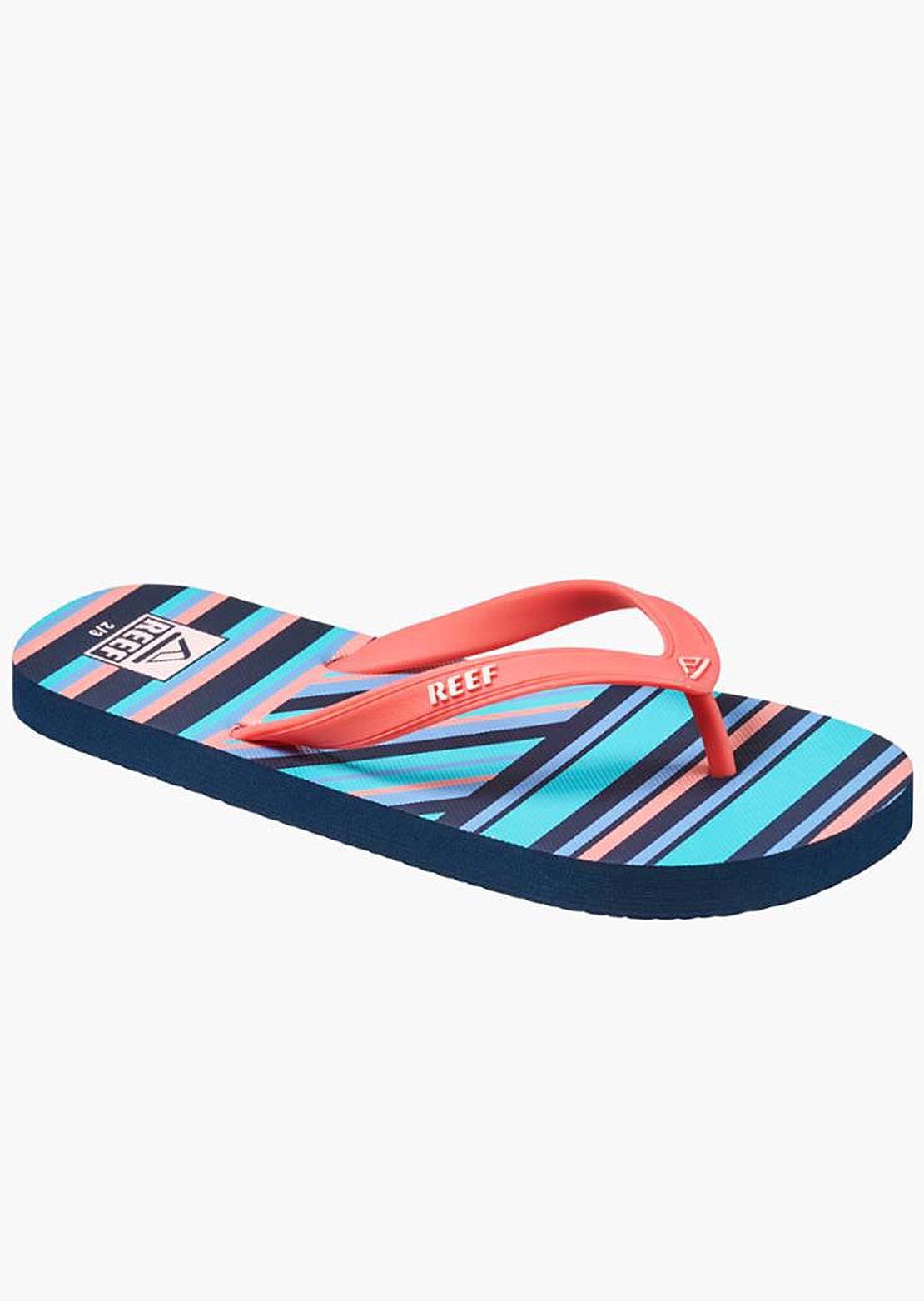 Reef Toddler Seaside Prints Slippers Stripes On Stripes