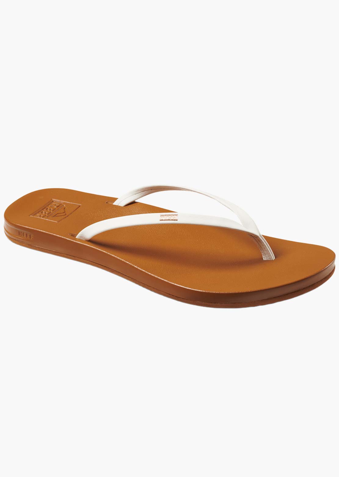 Reef Women's Cushion Slim Sandals White Tan