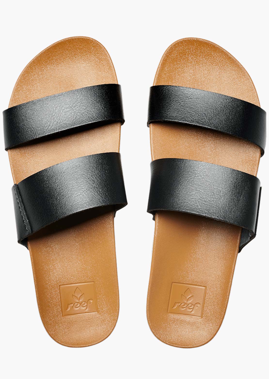 Reef Women's Cushion Vista Sandals Black Natural
