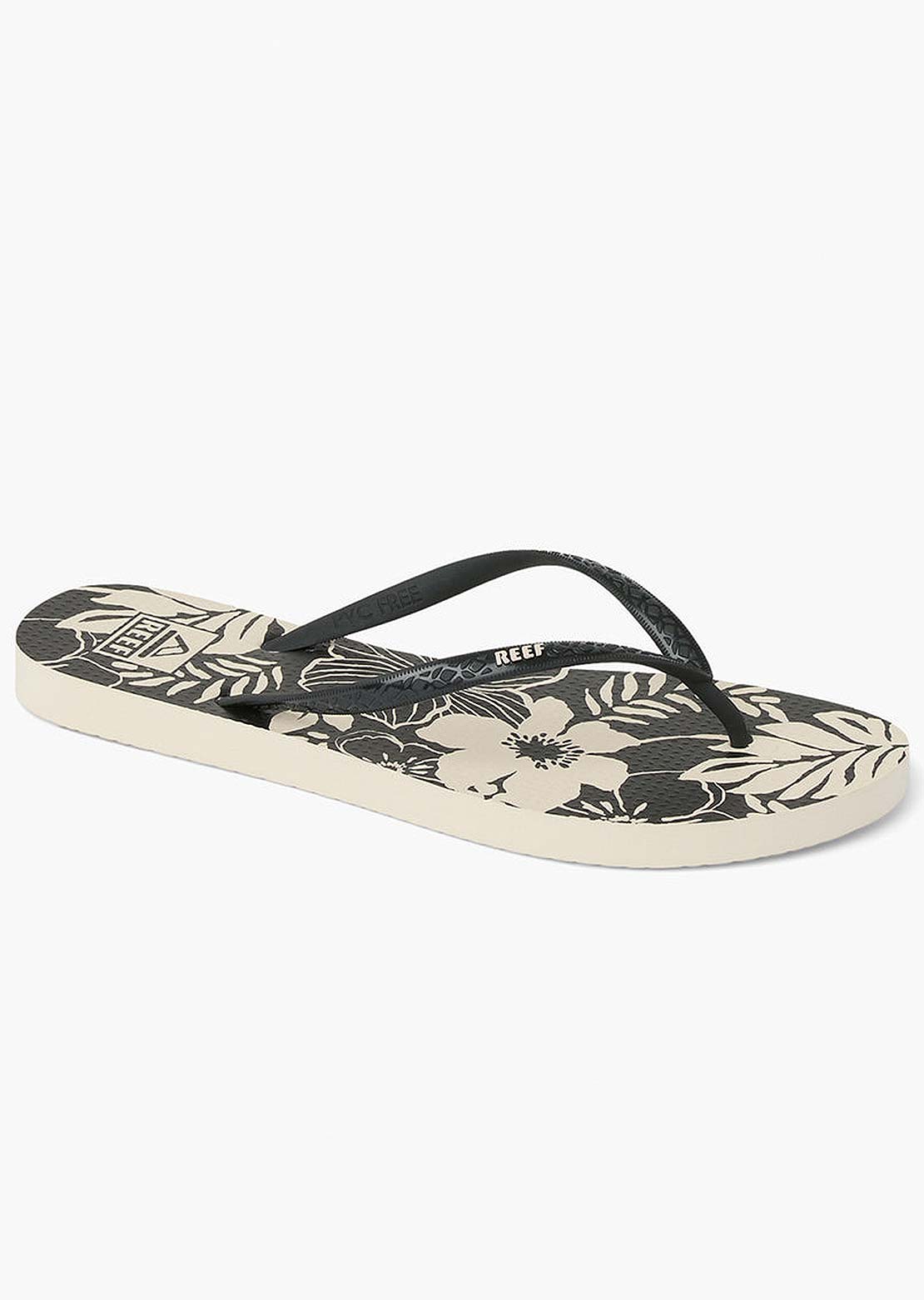 Reef Women's Seaside Prints Sandals Black Floral