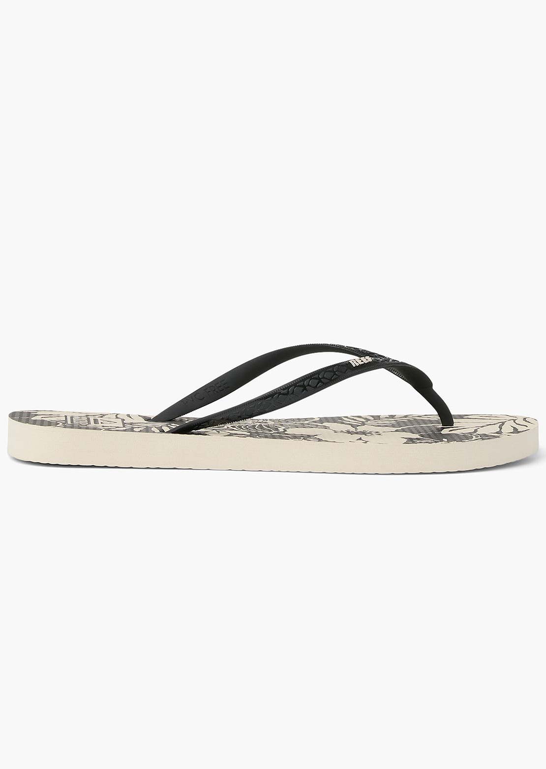 Reef Women's Seaside Prints Sandals Black Floral