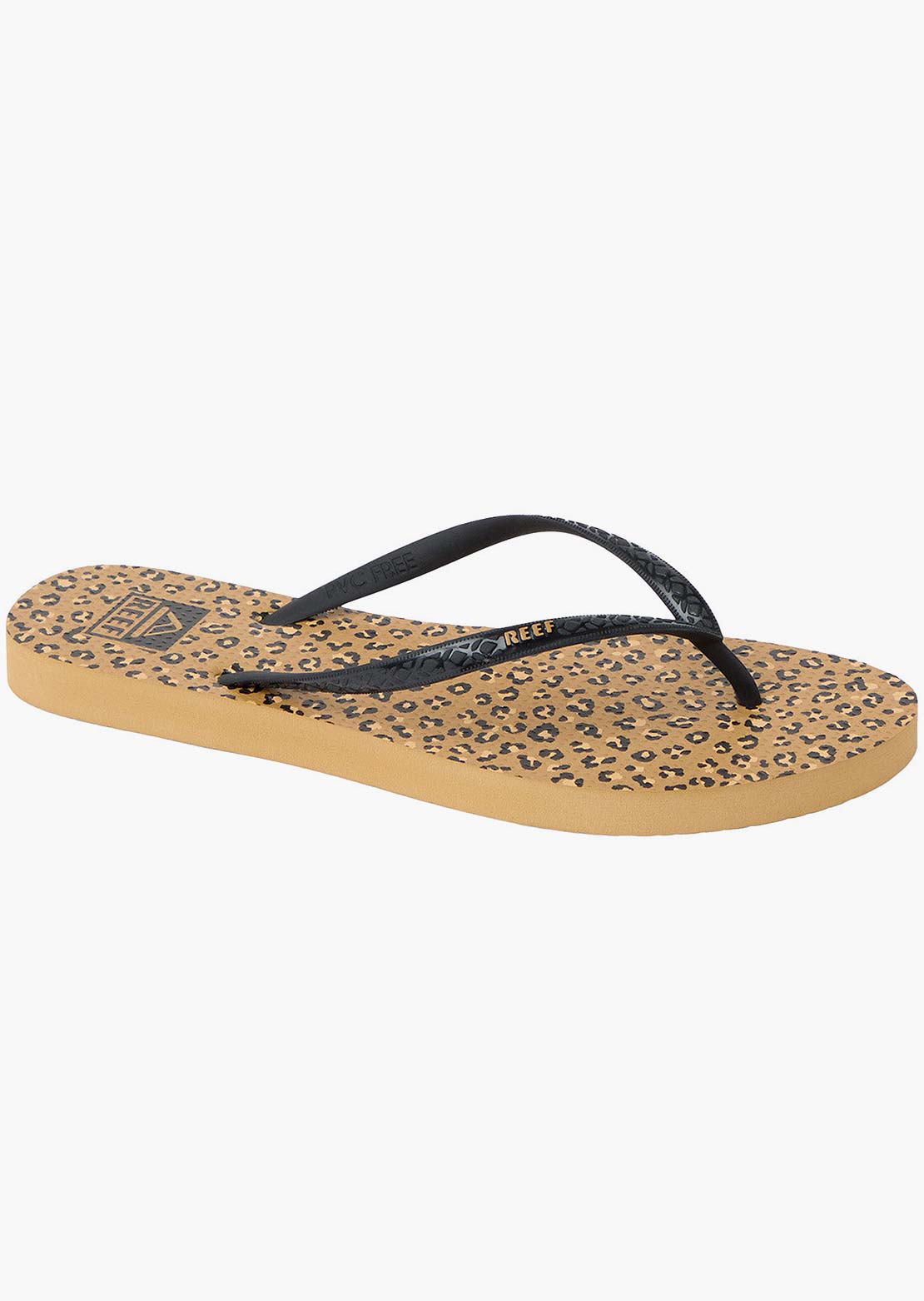 Reef Women's Seaside Prints Sandals Leopard Black