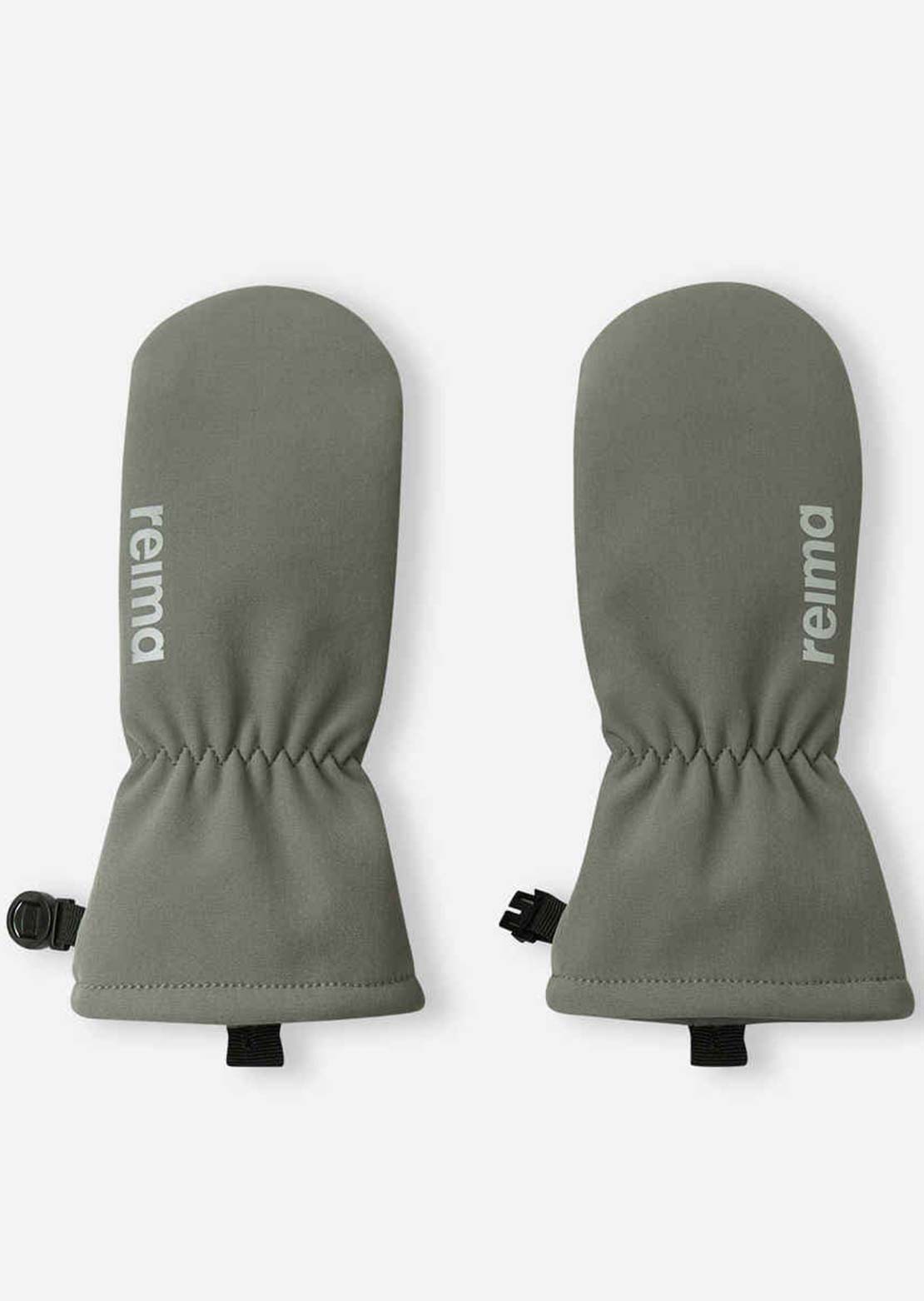 Reima Junior Osaten Softshell Mittens Greyish green