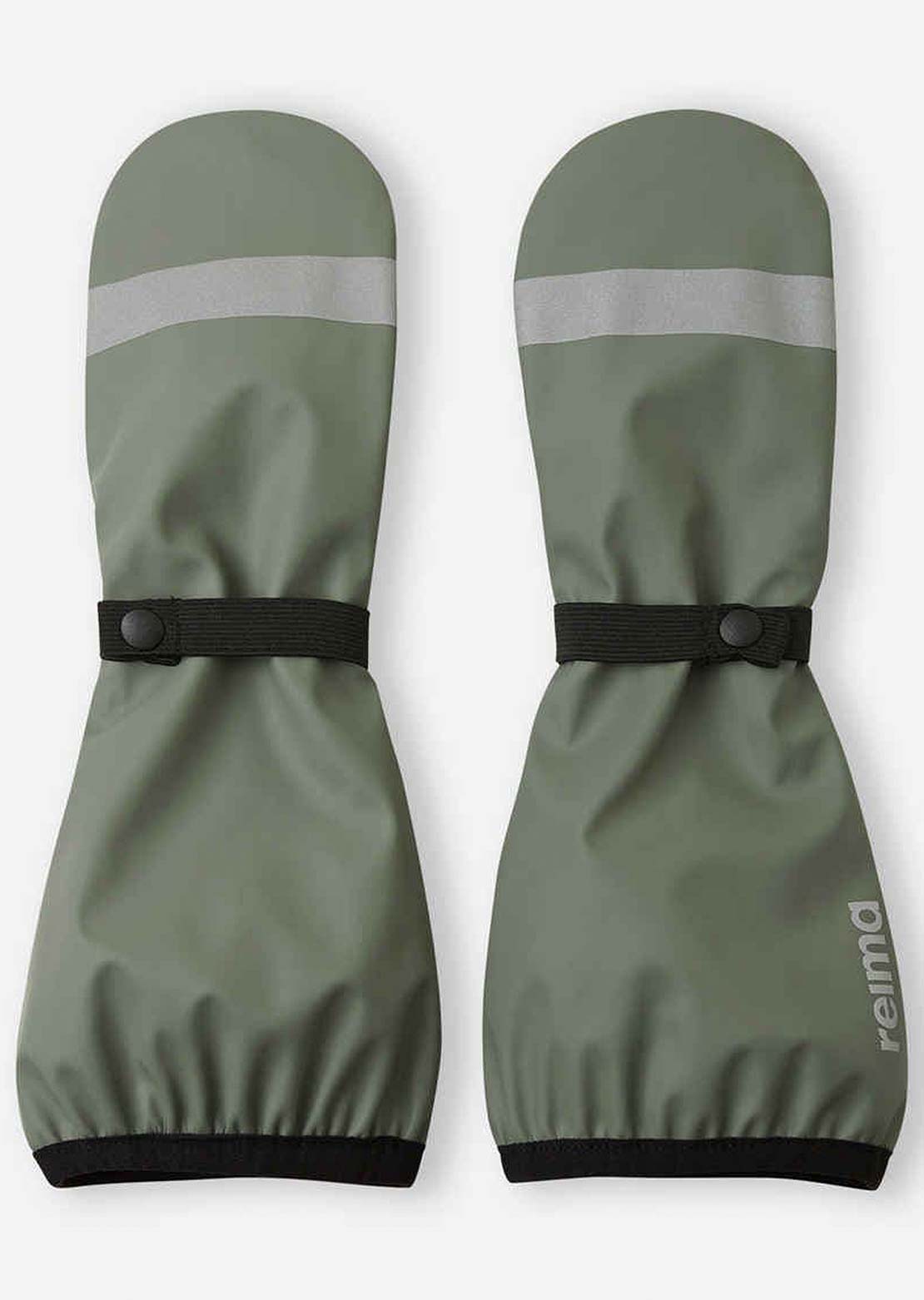 Reima Junior Puro Rain Mittens Greyish Green